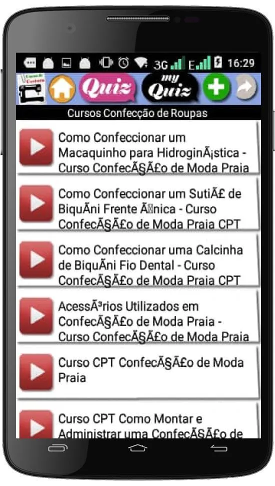 CURSO DE COSTURA | Indus Appstore | Screenshot