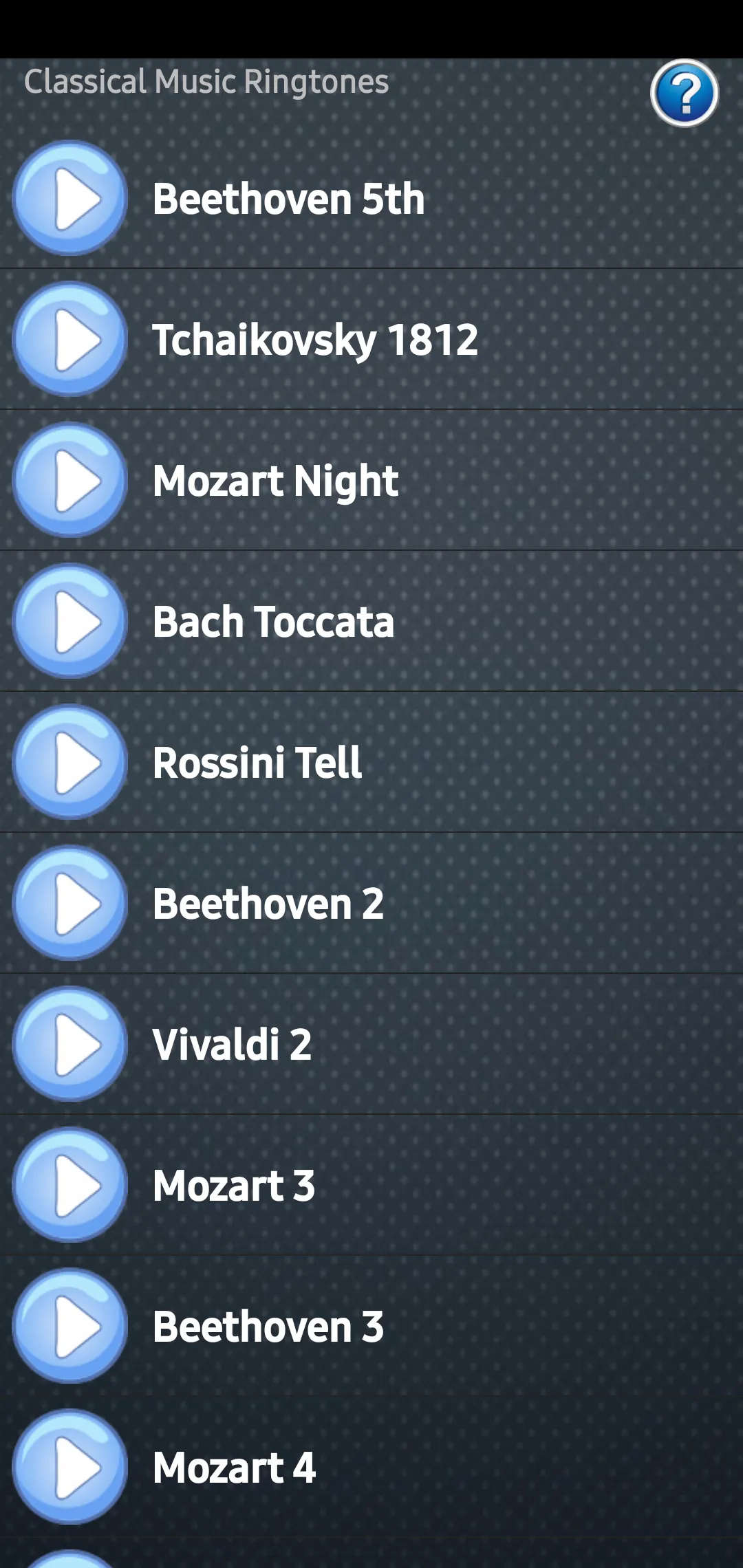 Classical Music Ringtones | Indus Appstore | Screenshot