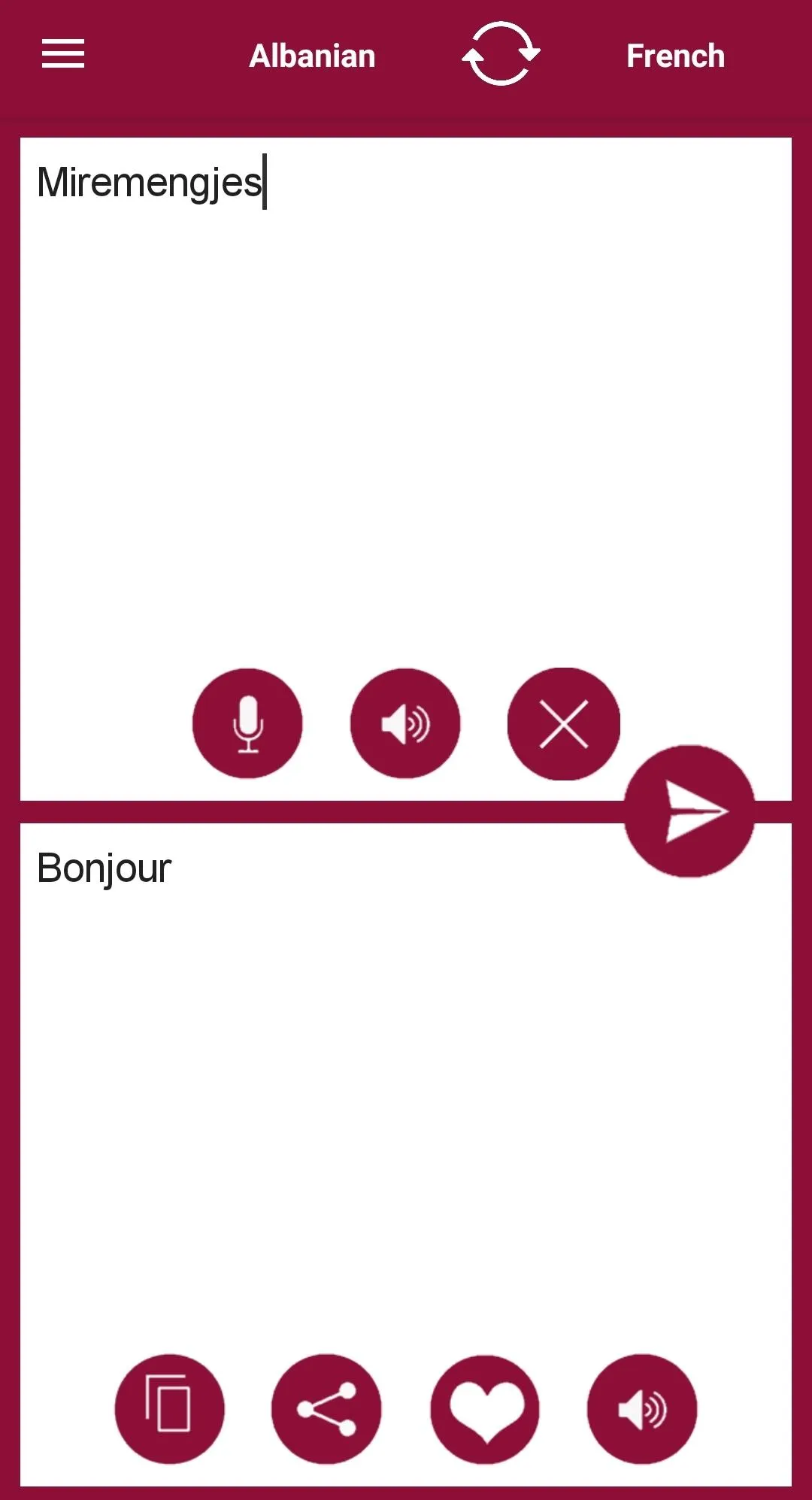 Albanian - French Translator | Indus Appstore | Screenshot