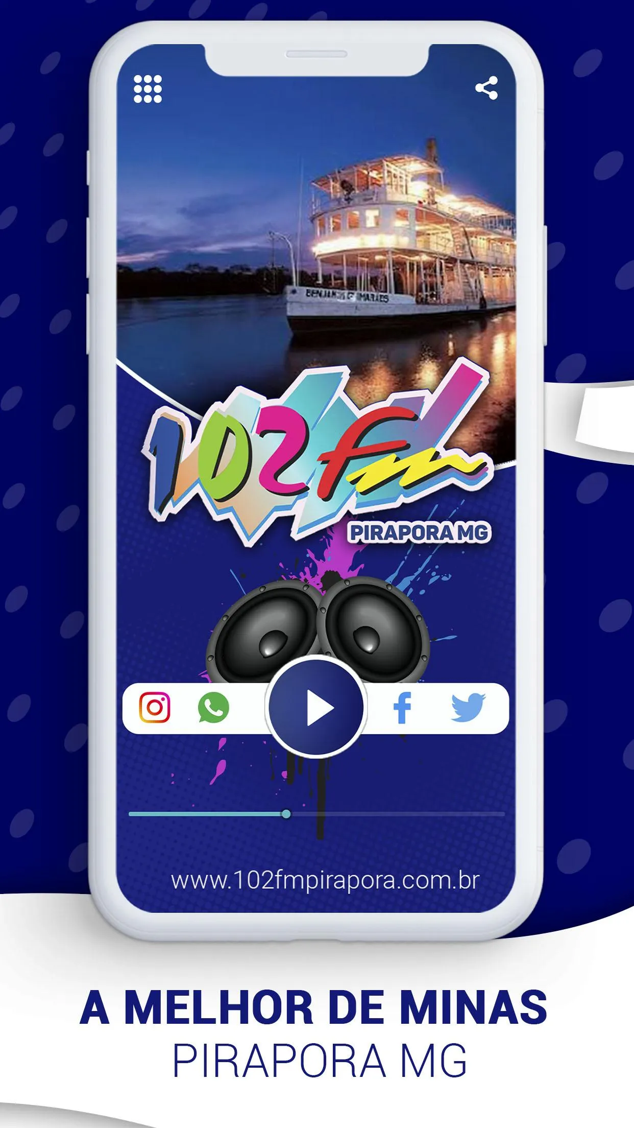 Rádio 102 FM Pirapora - MG | Indus Appstore | Screenshot