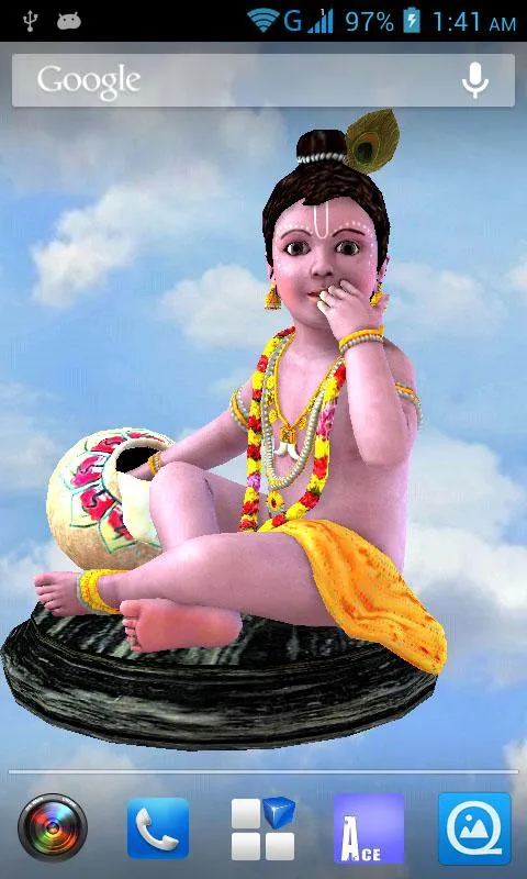 3D Krishna Live Wallpaper | Indus Appstore | Screenshot