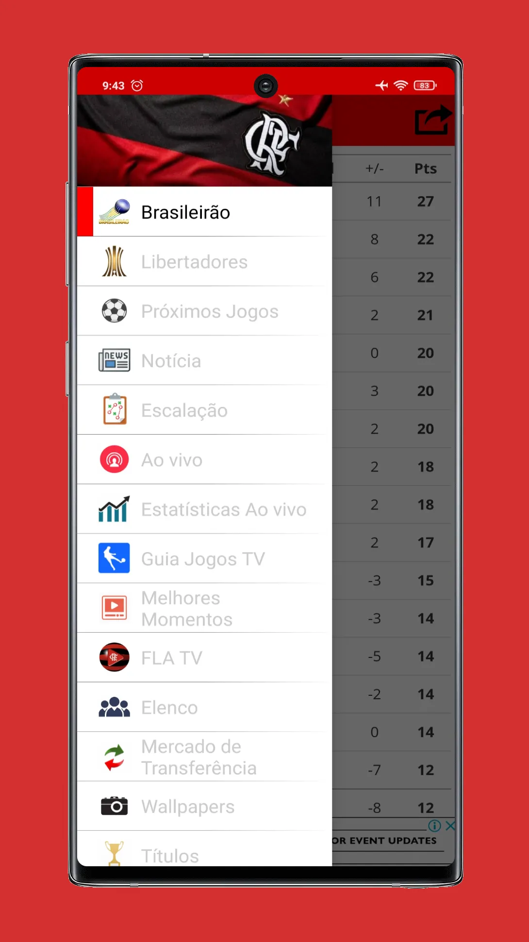 MENGÃO PLAY | Indus Appstore | Screenshot