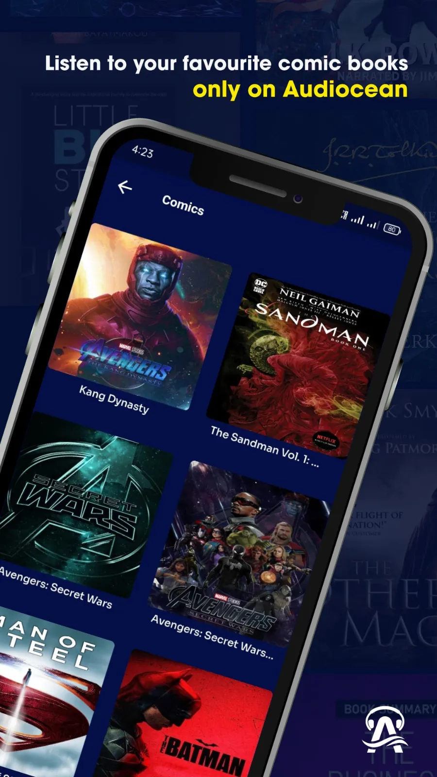 Audiocean: Comics & Audiobooks | Indus Appstore | Screenshot