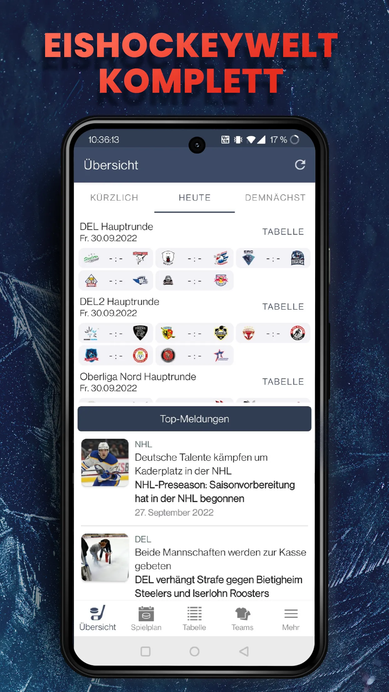 Hockeyweb - die Eishockey App | Indus Appstore | Screenshot