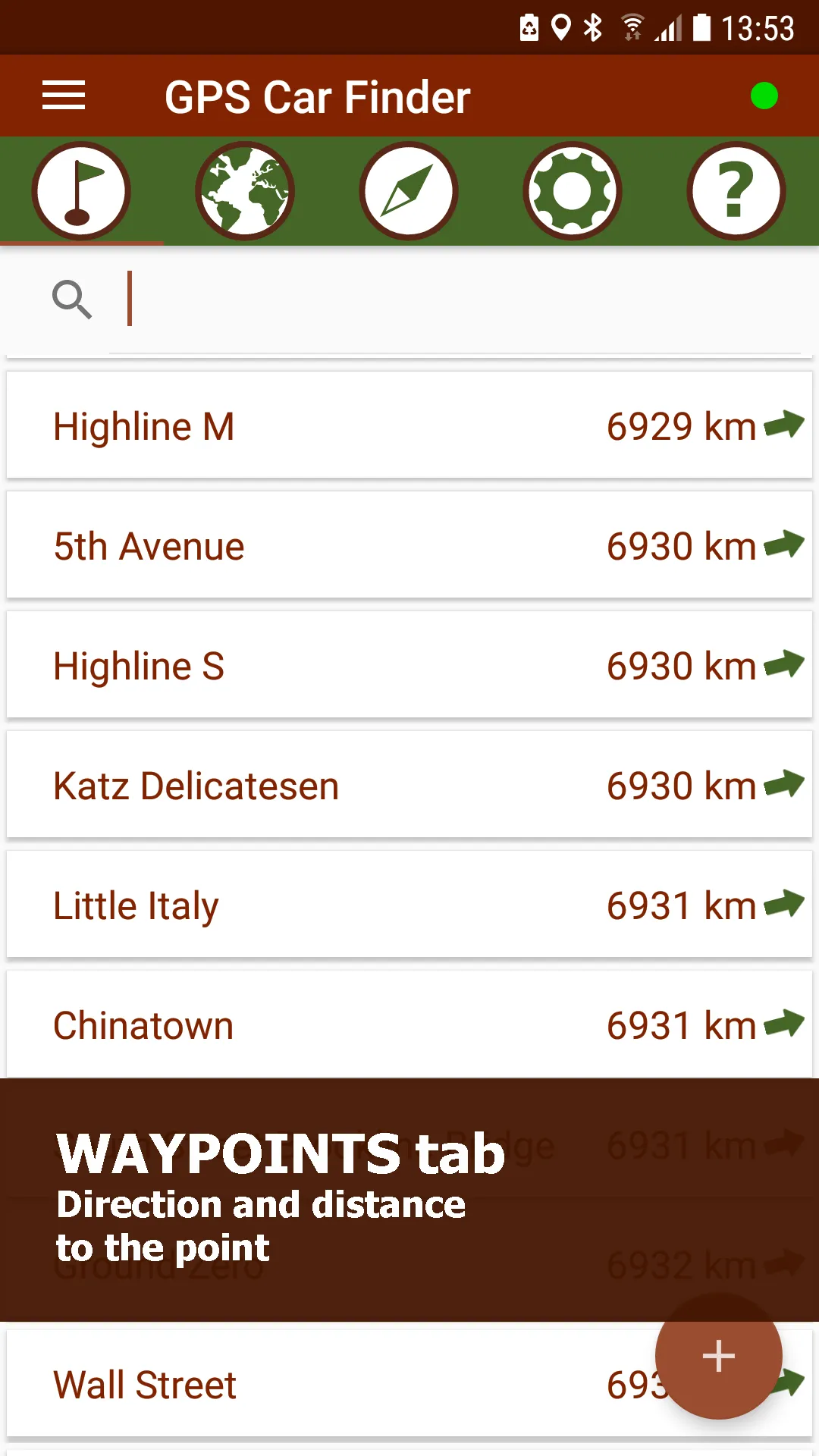 GPS Locations | Indus Appstore | Screenshot