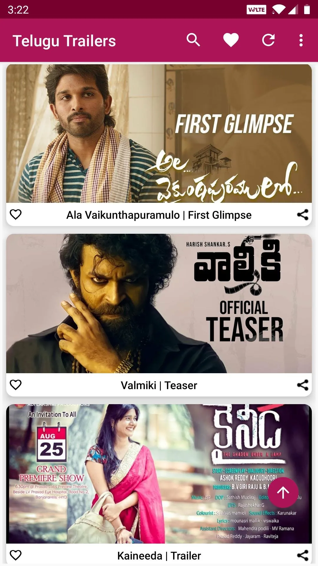 Telugu Movie Trailers | Indus Appstore | Screenshot