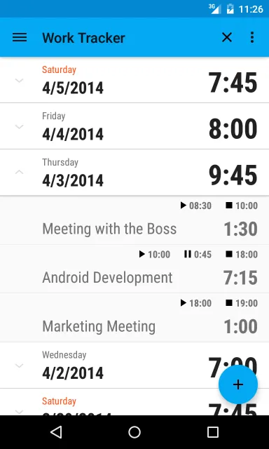 Work Tracker | Indus Appstore | Screenshot