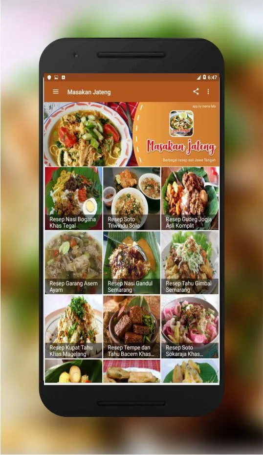 resep masakan jawa tengah | Indus Appstore | Screenshot