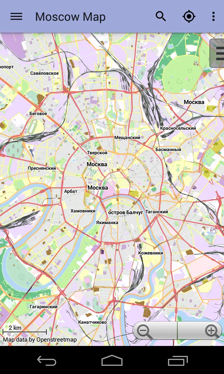 Moscow Offline City Map | Indus Appstore | Screenshot