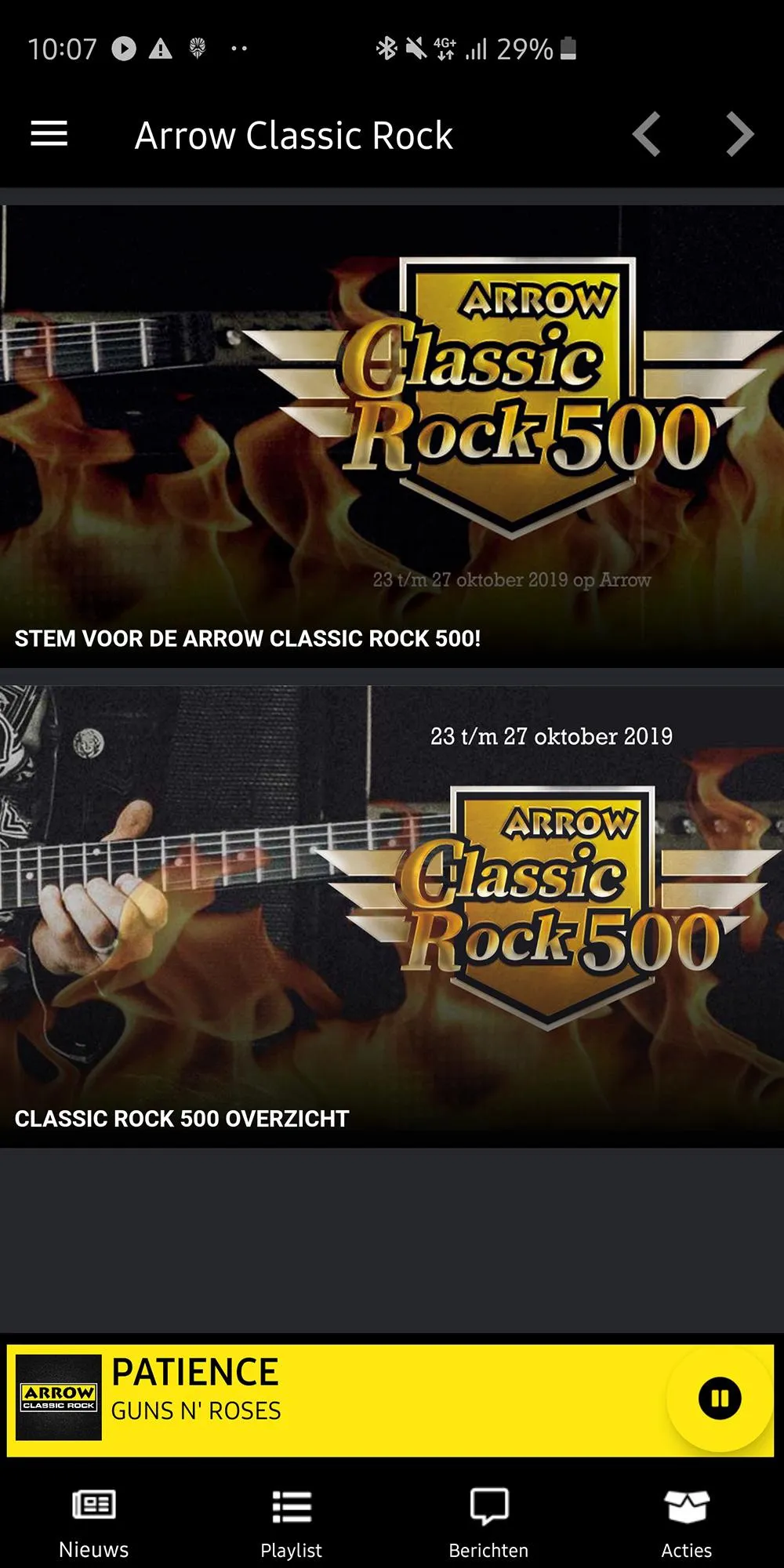 Arrow Classic Rock | Indus Appstore | Screenshot