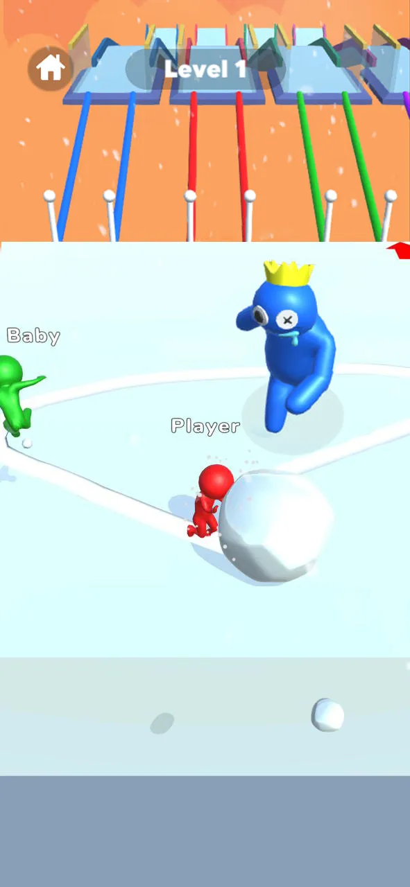 Snow Race 3D: Ice Bridge Run | Indus Appstore | Screenshot