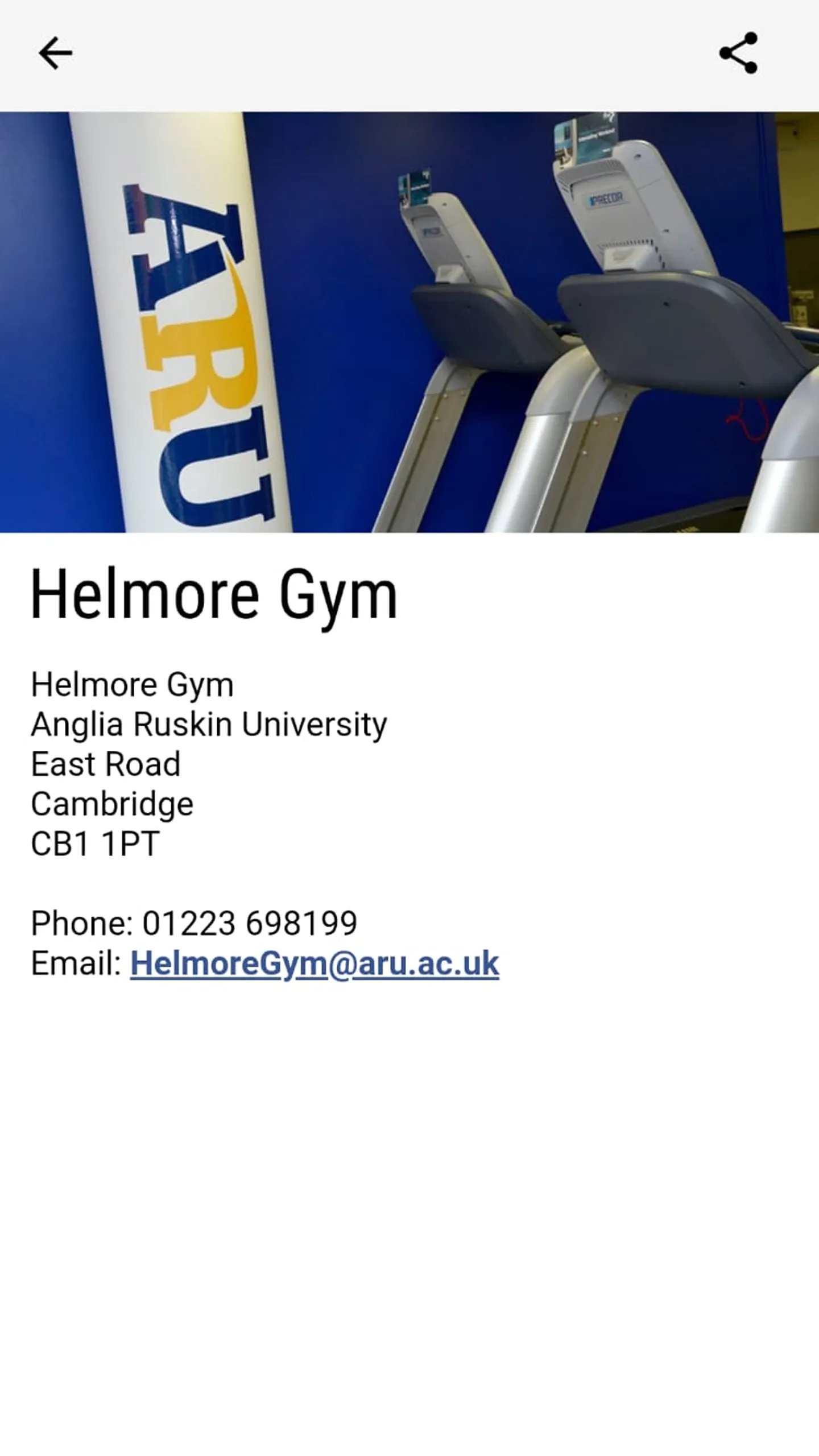 Helmore Gym Cambridge | Indus Appstore | Screenshot