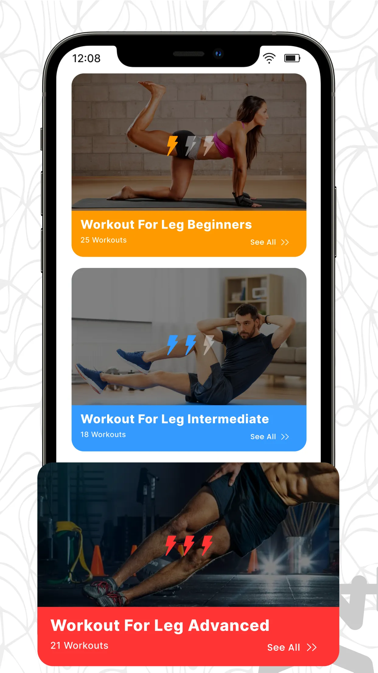 Leg Workout at Home | Indus Appstore | Screenshot