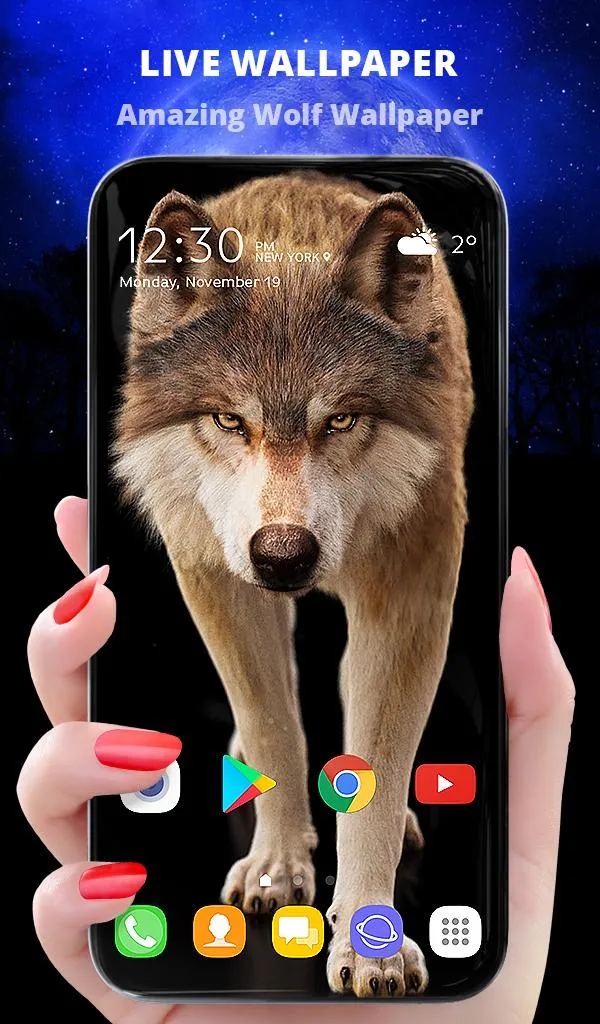 Lone Wolf Wallpaper + Keyboard | Indus Appstore | Screenshot