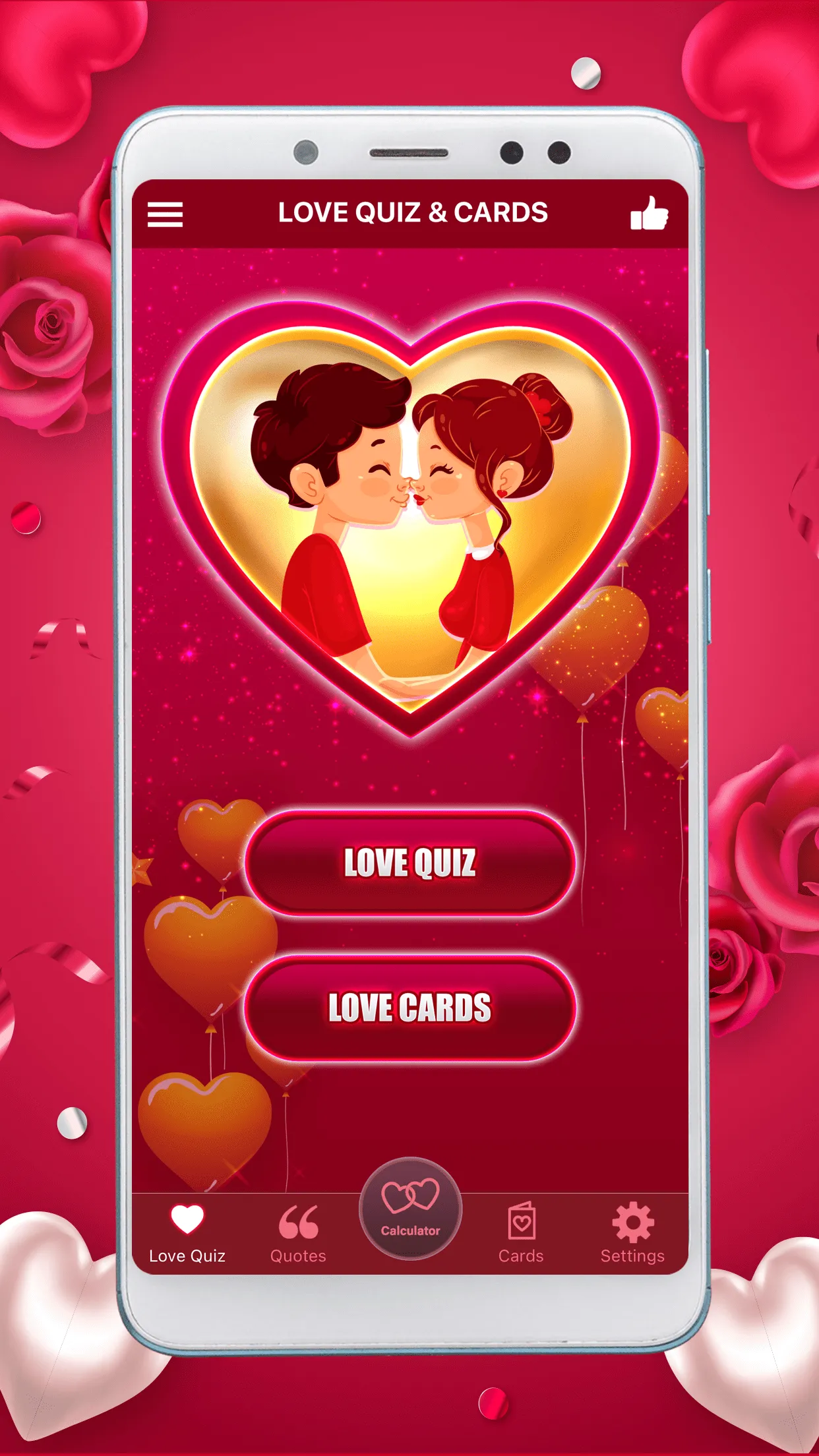 Love Quiz Cards Quotes | Indus Appstore | Screenshot