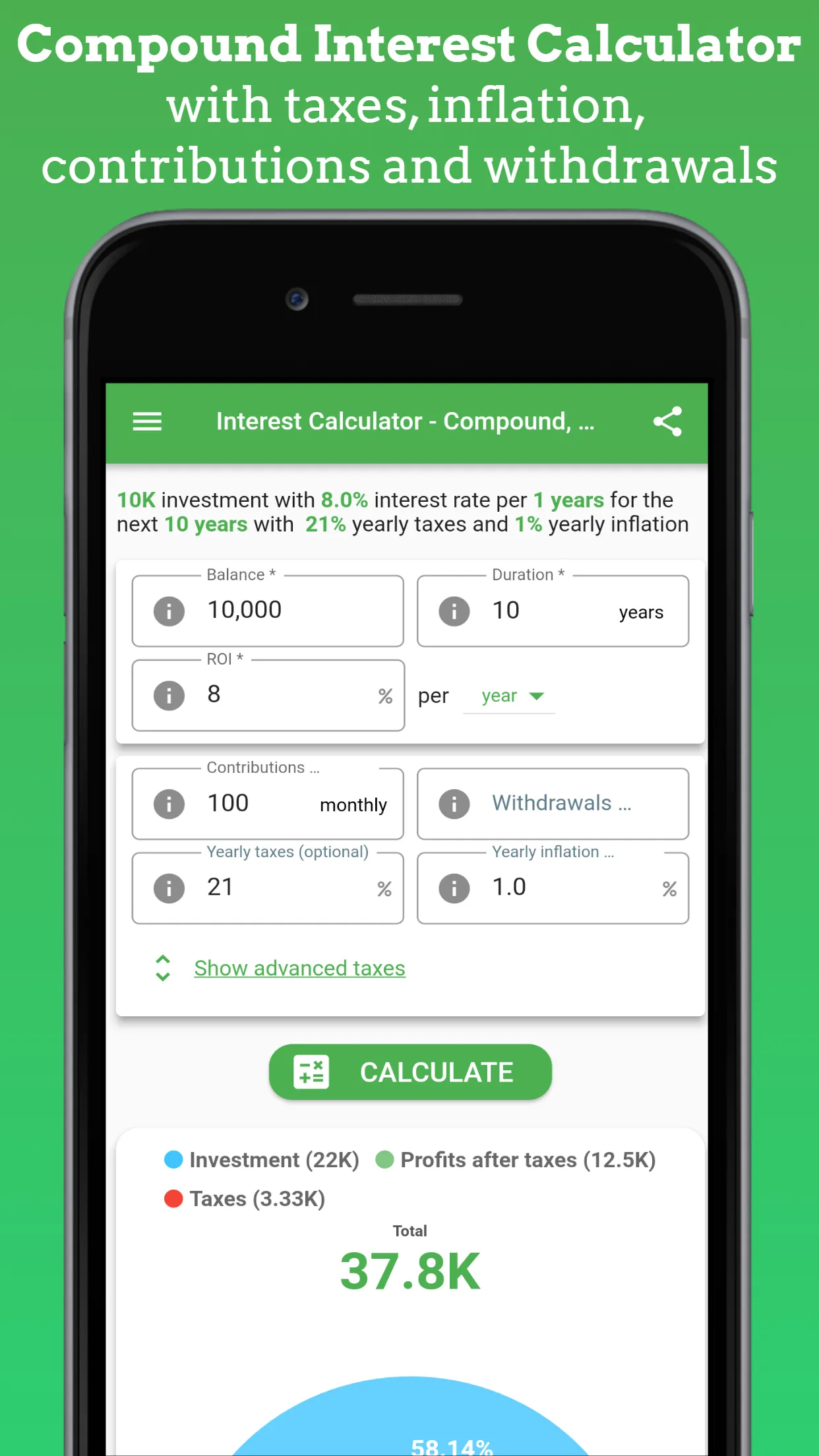 Compound Interest Calculator | Indus Appstore | Screenshot