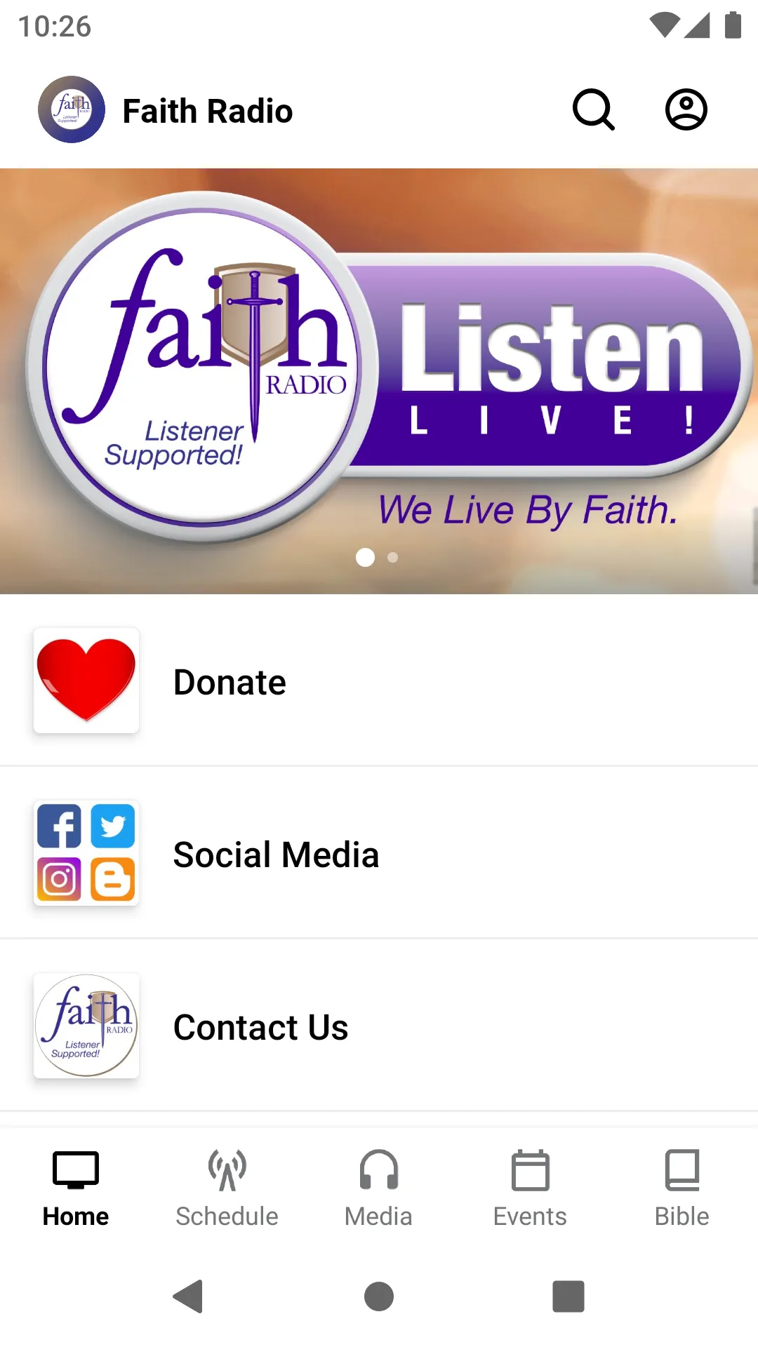 Faith Radio WLBF | Indus Appstore | Screenshot