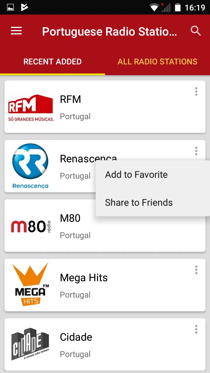 Portugal Radio Stations | Indus Appstore | Screenshot