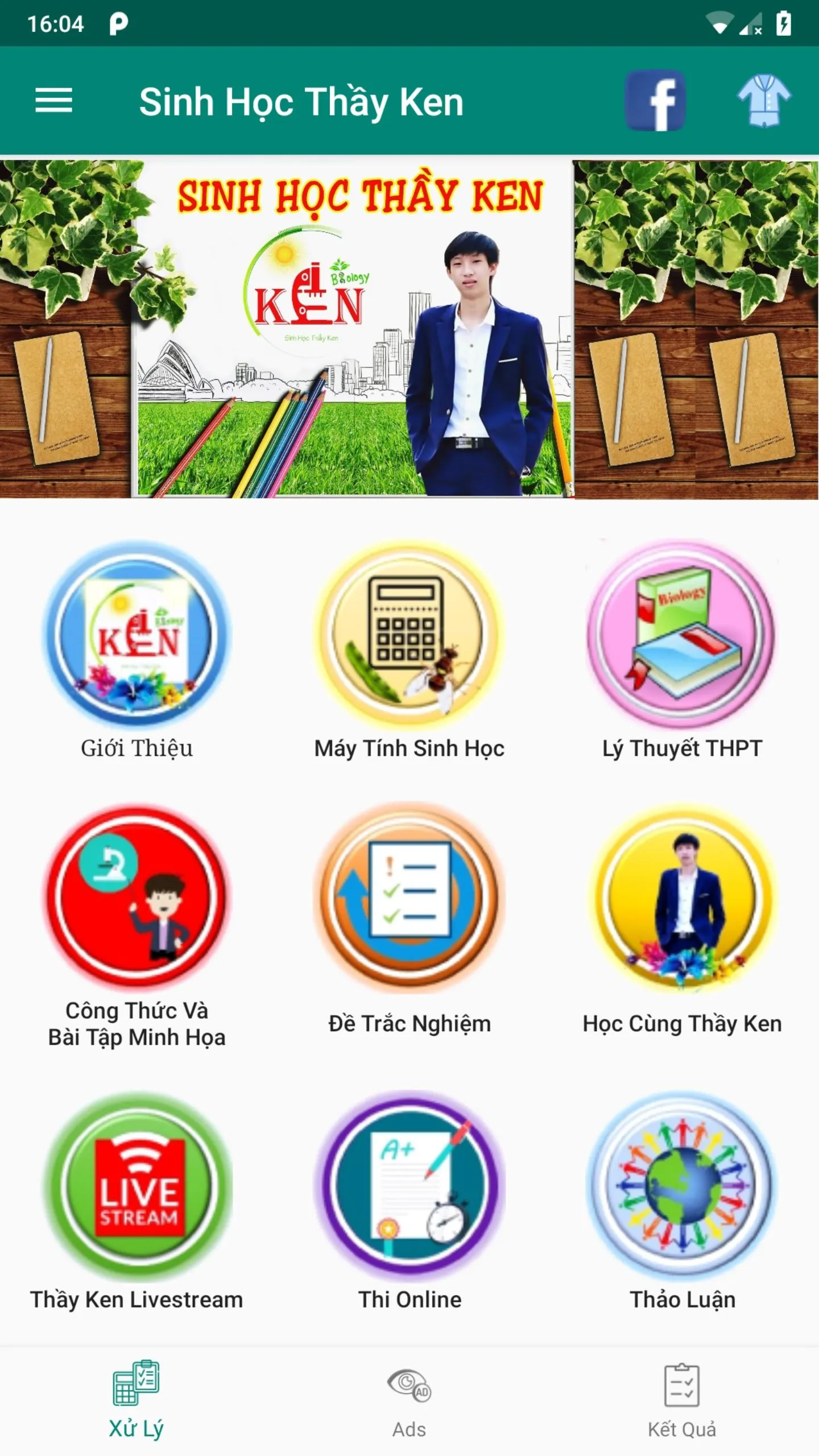 Sinh Học Thầy Ken - Lý Thuyết  | Indus Appstore | Screenshot