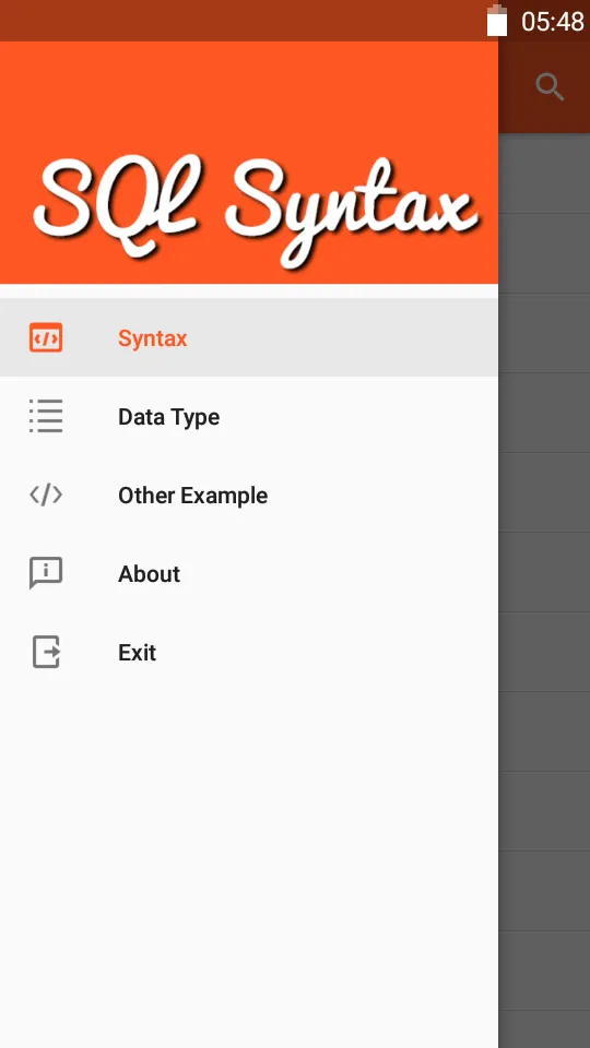 SQL Syntax | Indus Appstore | Screenshot