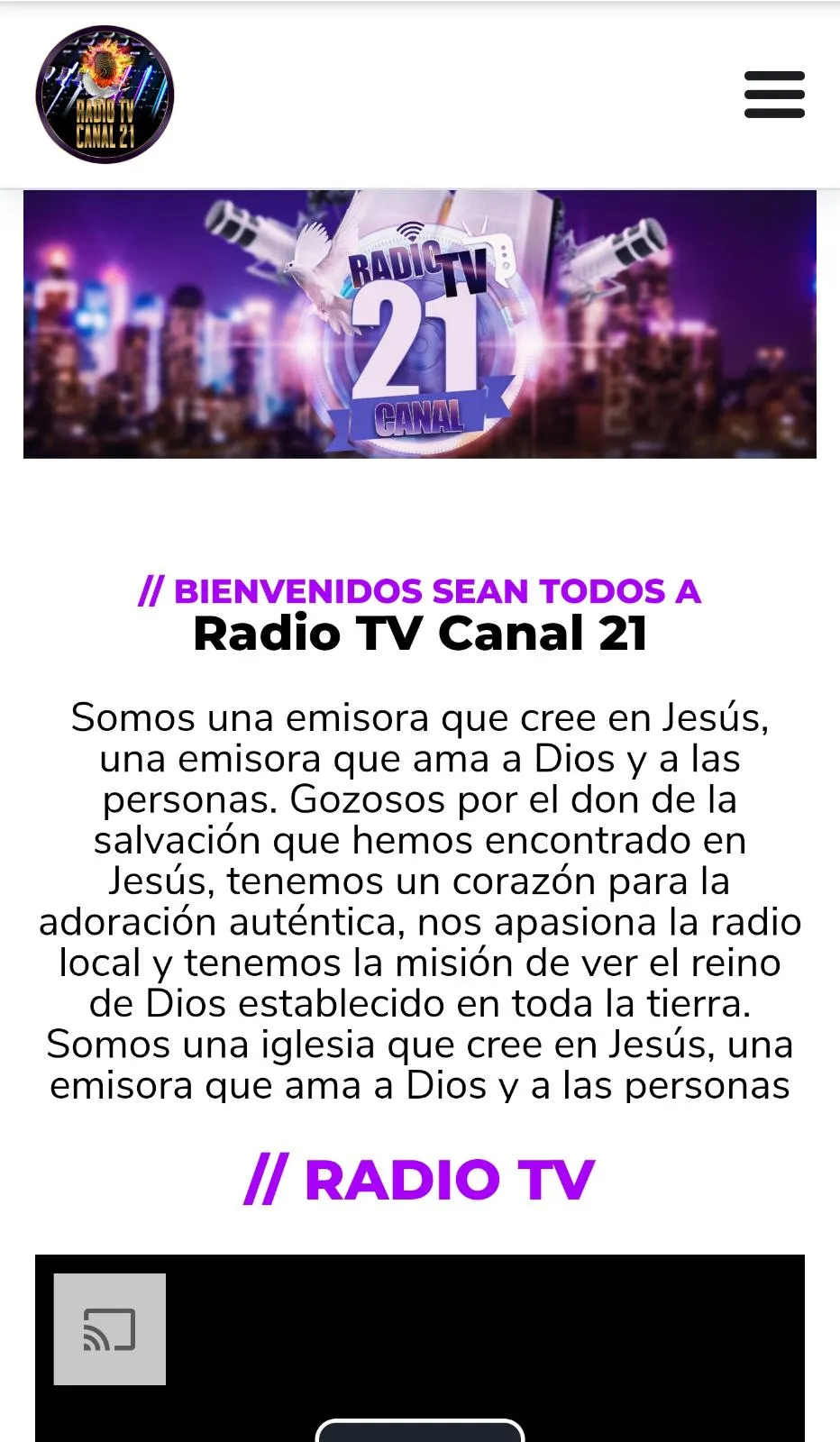 Radio TV Canal 21 | Indus Appstore | Screenshot