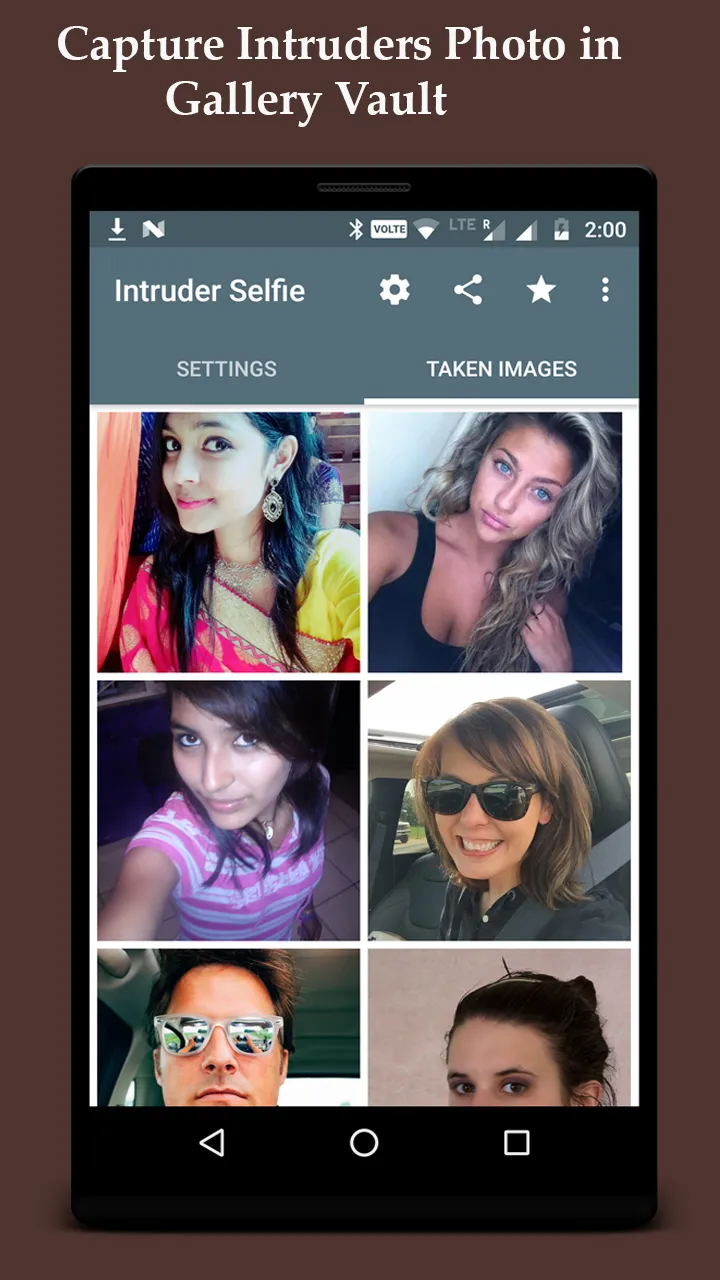 Intruder Selfie Alert | Indus Appstore | Screenshot