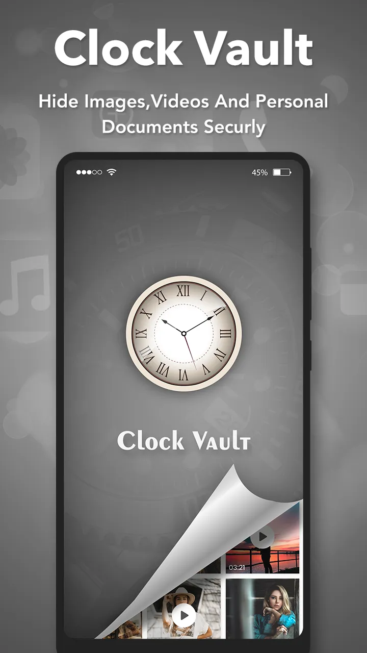 Clock Vault : Secret Media Loc | Indus Appstore | Screenshot