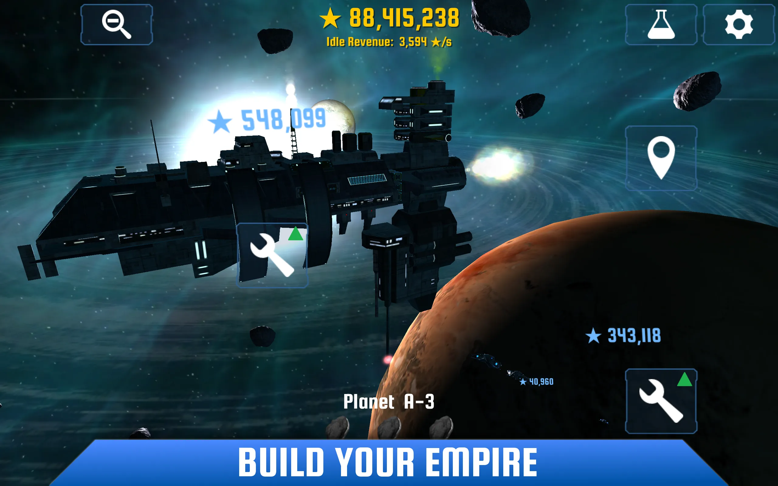 Idle Galaxy Miner | Indus Appstore | Screenshot