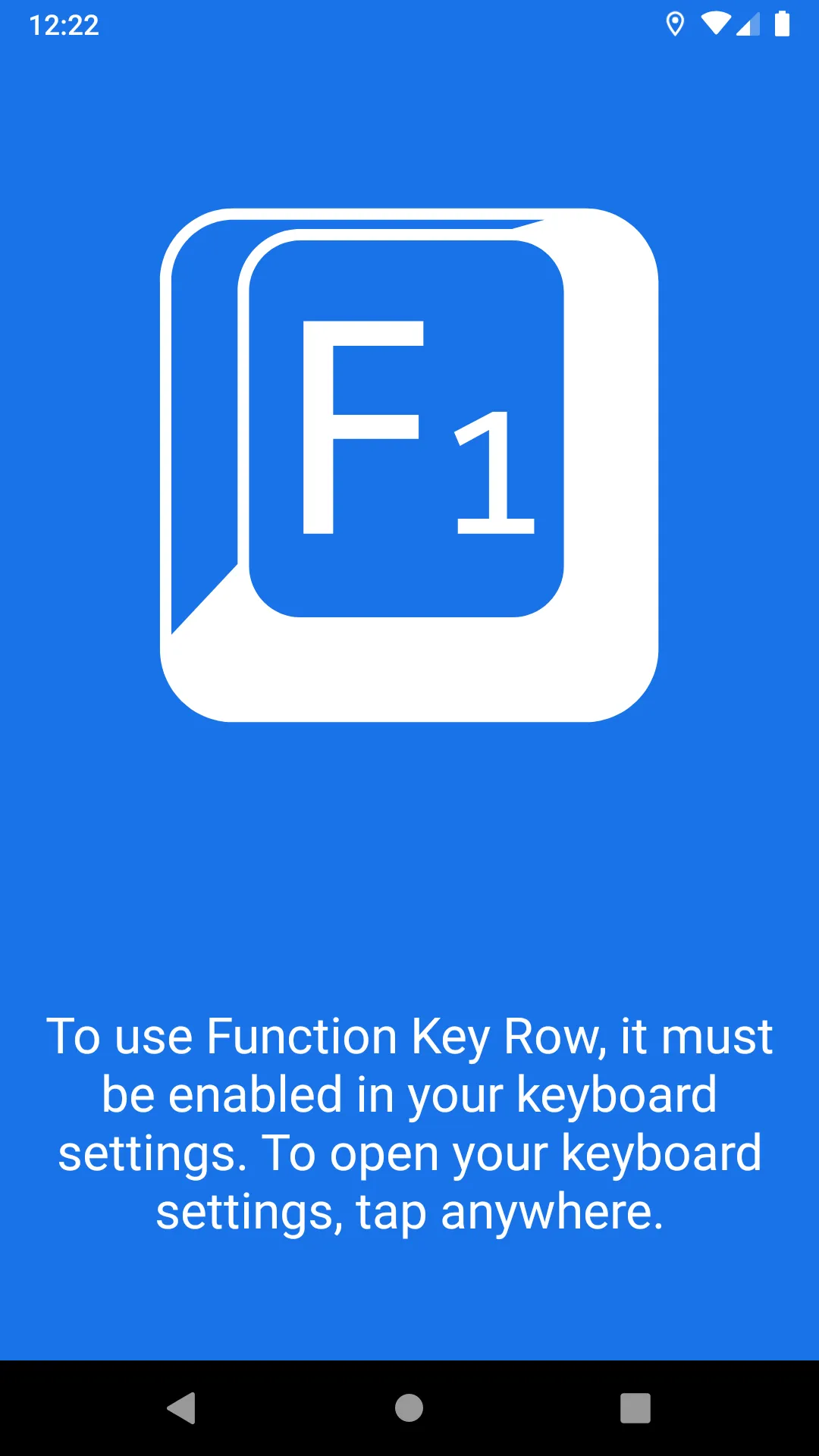 Function Key Row | Indus Appstore | Screenshot