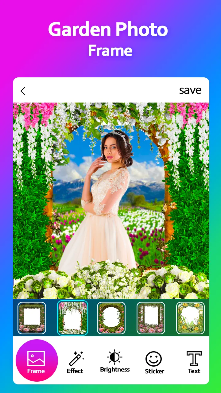 Garden Photo Frame Editor | Indus Appstore | Screenshot