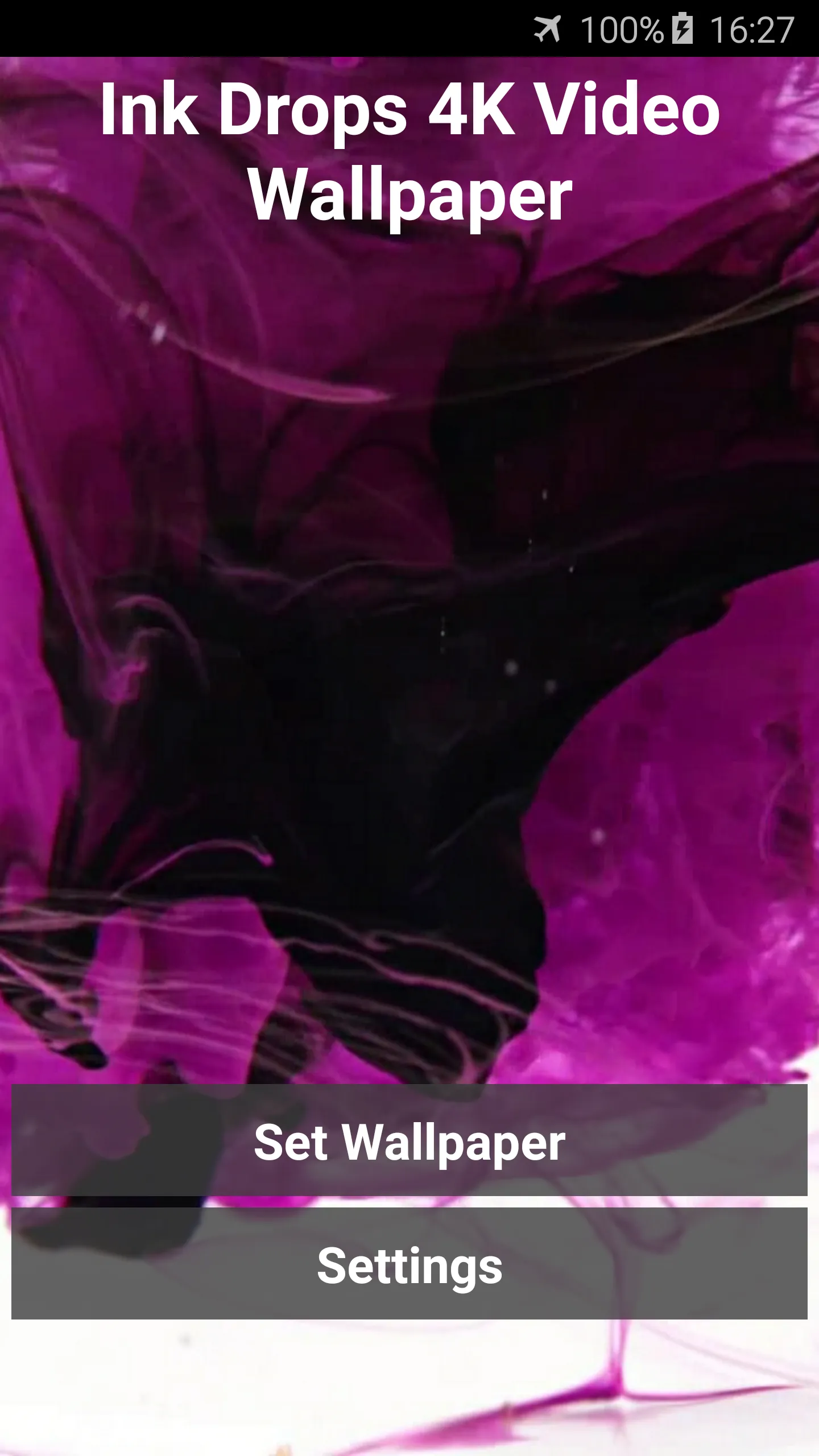 Ink Drops 4K Video Wallpaper | Indus Appstore | Screenshot