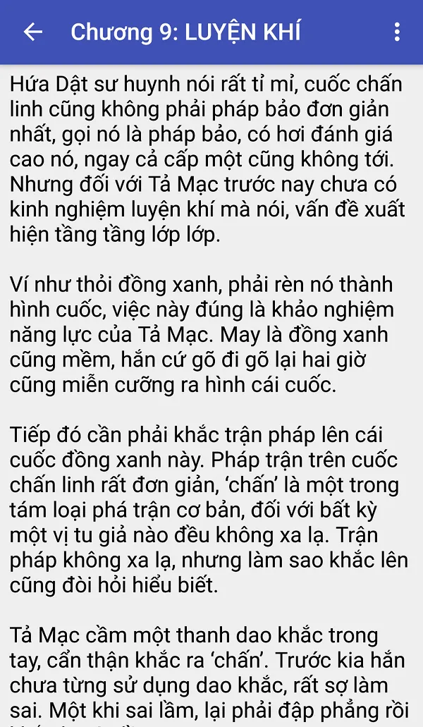 The gioi tu chan - Tien hiep | Indus Appstore | Screenshot