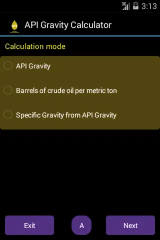 API Gravity Calculator Lite | Indus Appstore | Screenshot