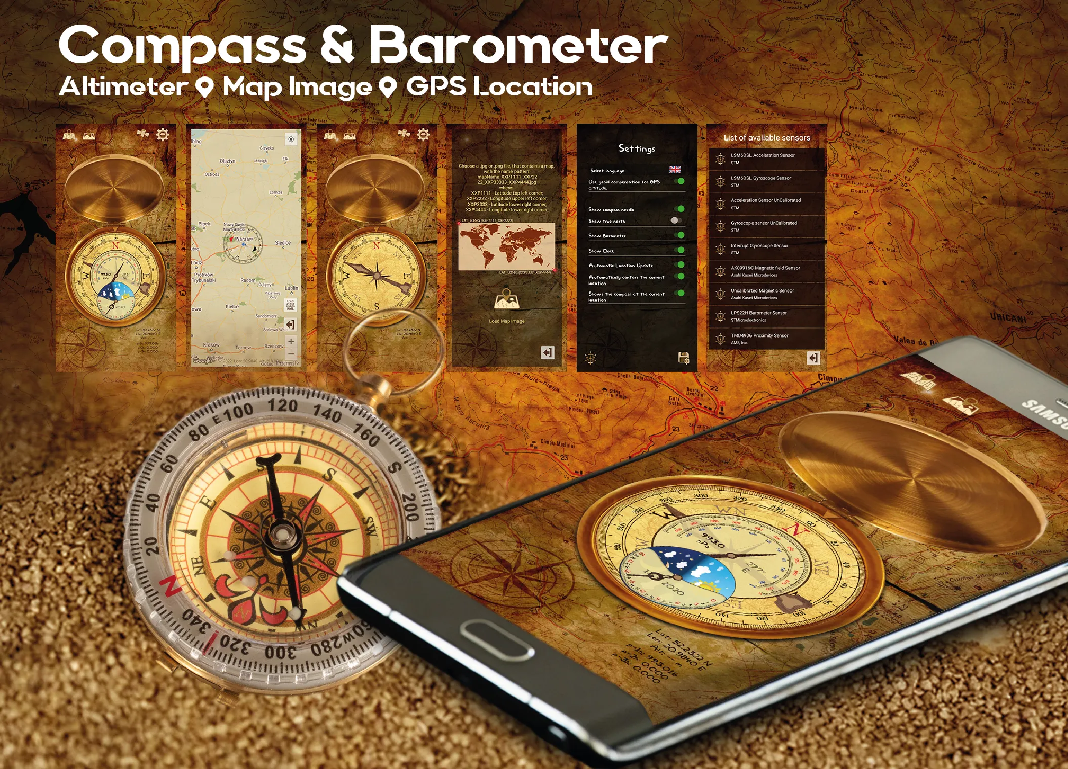 Compass Barometer Altimeter | Indus Appstore | Screenshot