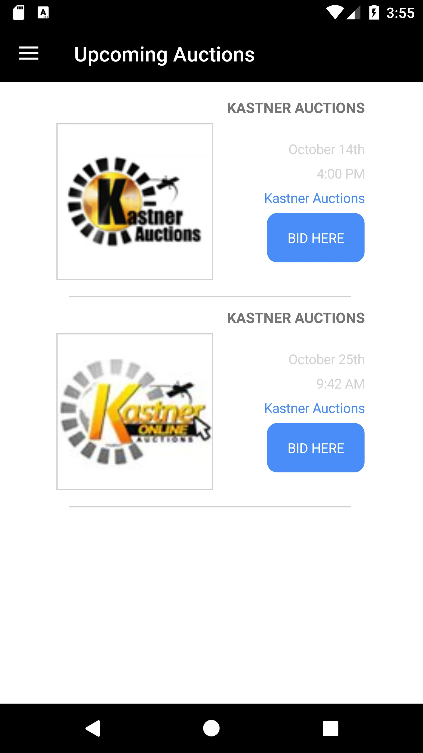 Kastner Easy Bids | Indus Appstore | Screenshot