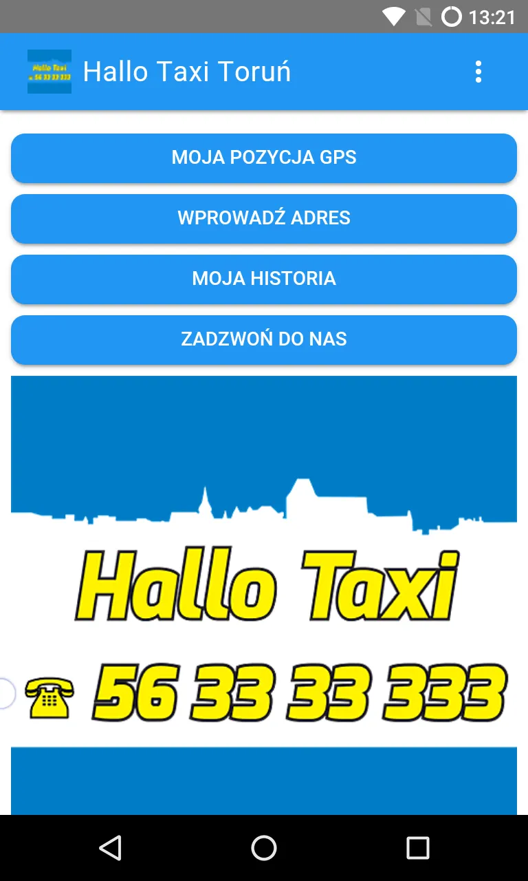 Hallo Taxi Toruń | Indus Appstore | Screenshot