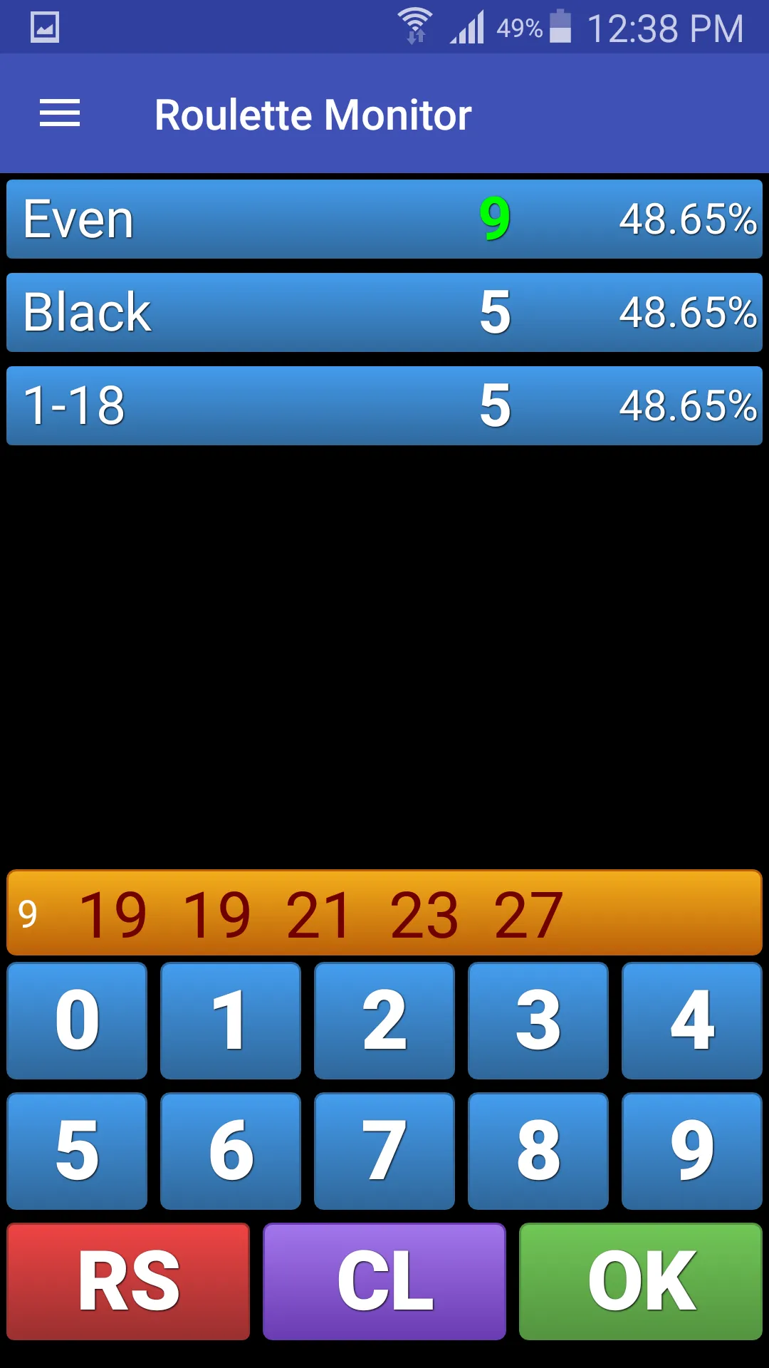 Roulette Monitor | Indus Appstore | Screenshot