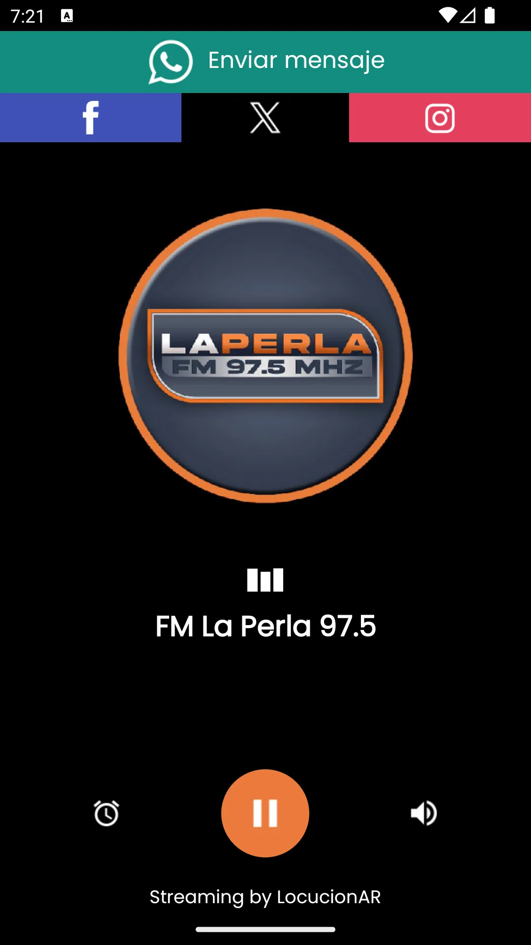 FM La Perla 97.5 | Indus Appstore | Screenshot