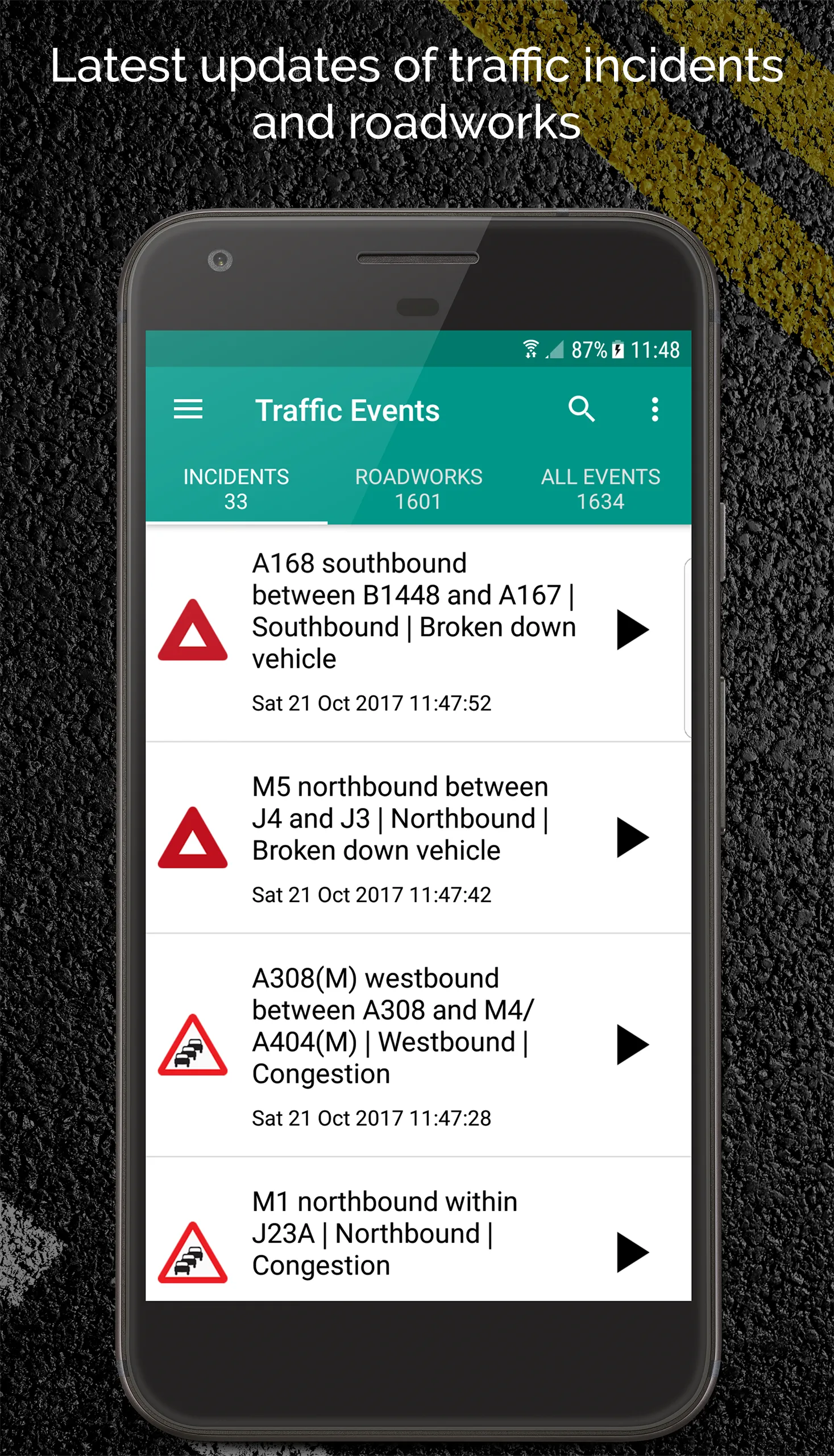 All of England Traffic News | Indus Appstore | Screenshot