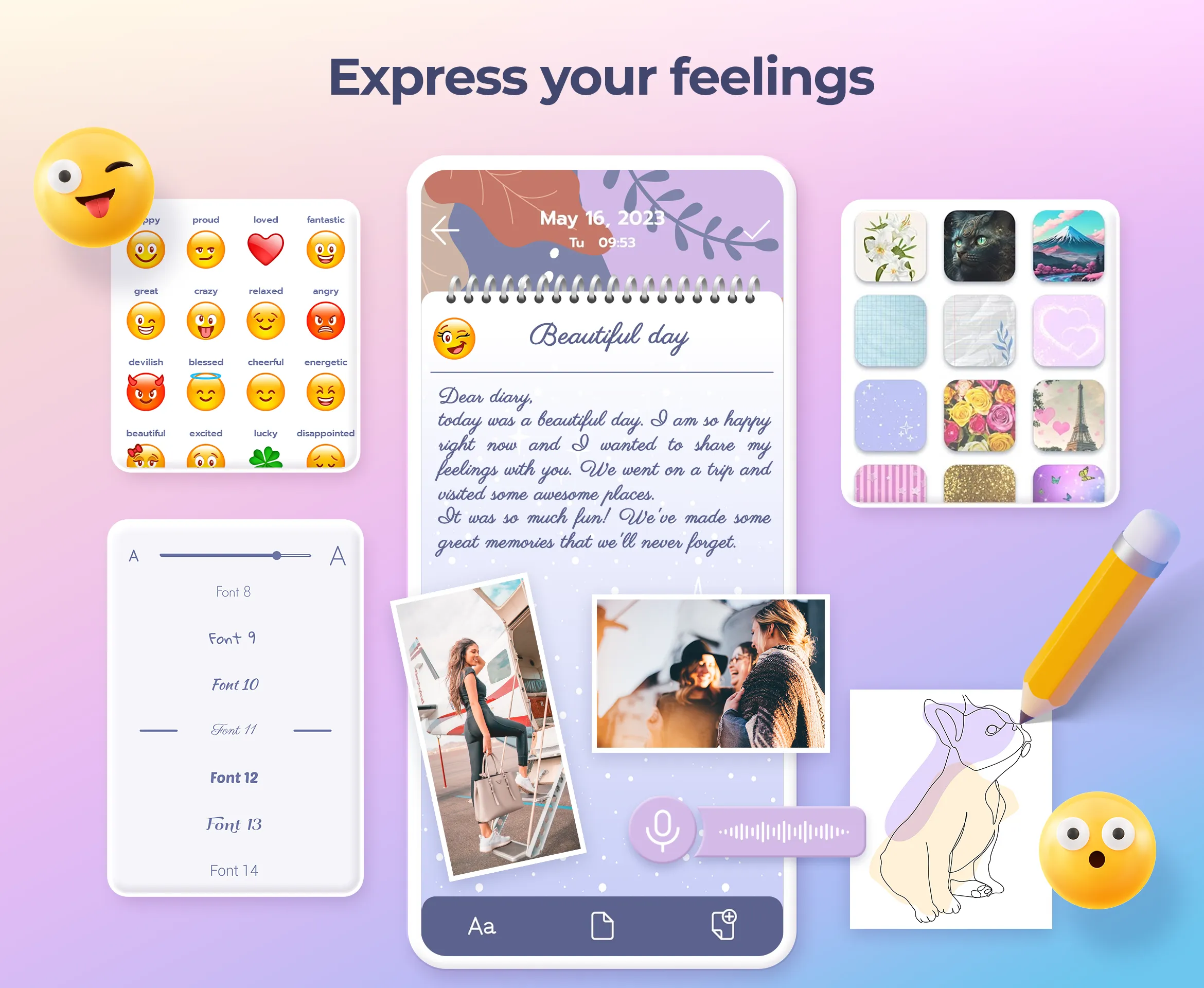 My Secret Diary with Lock | Indus Appstore | Screenshot