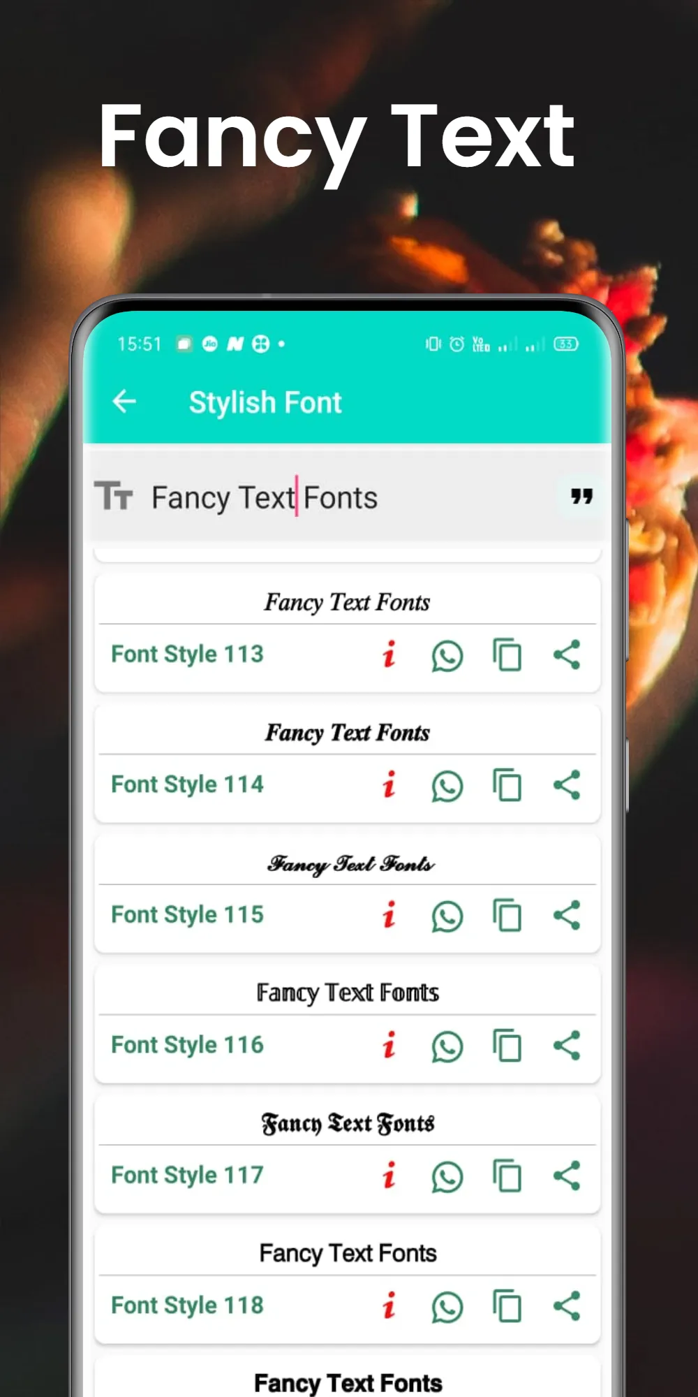Stylish Fonts | Indus Appstore | Screenshot