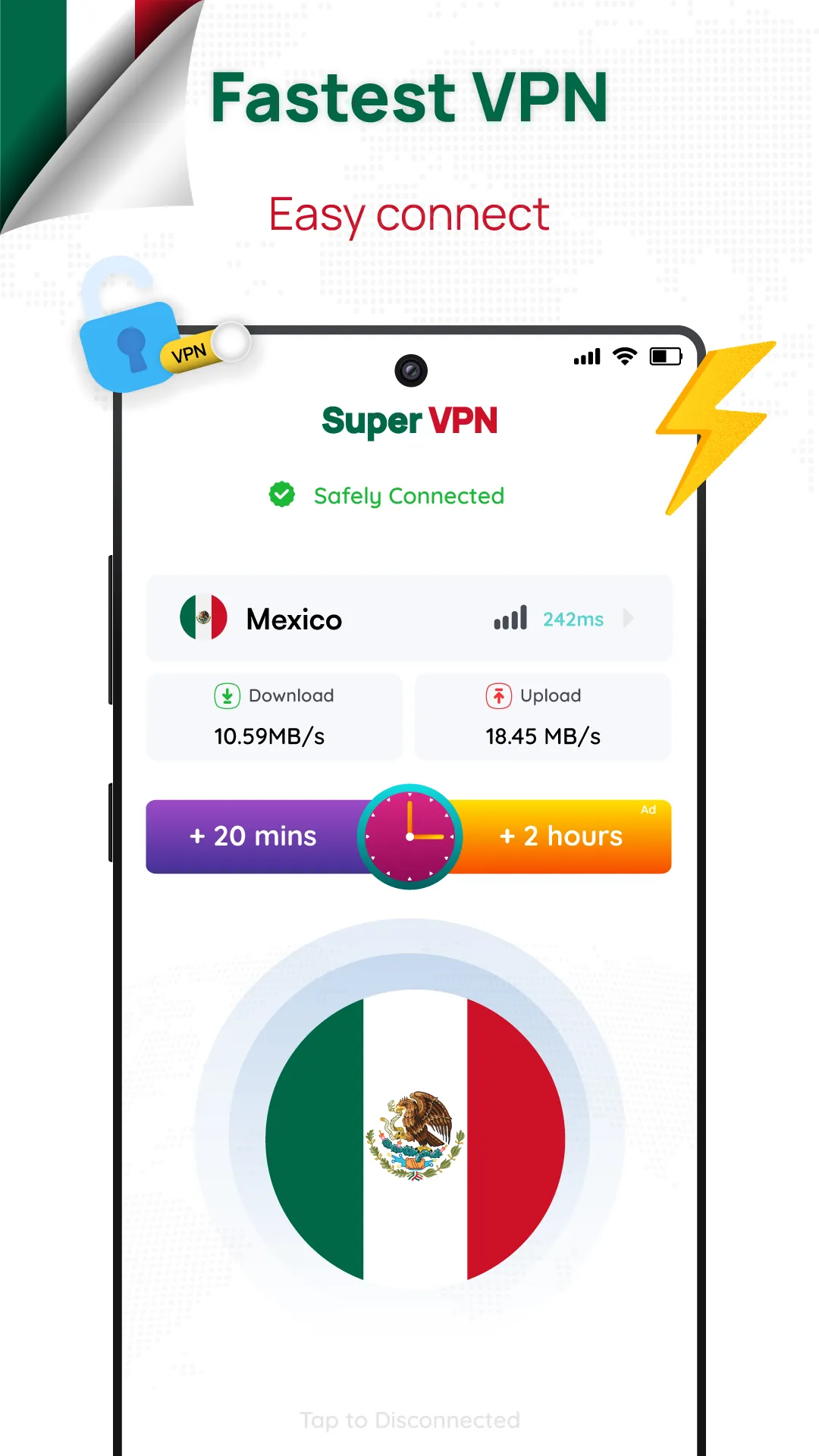 Mexico VPN - Get Mexican IP | Indus Appstore | Screenshot