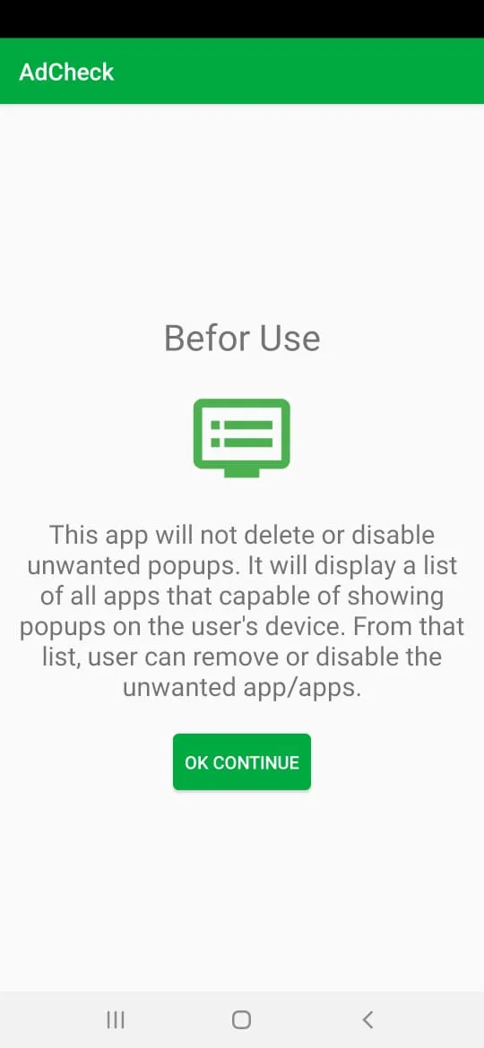 Ad Pop Up Check | Indus Appstore | Screenshot