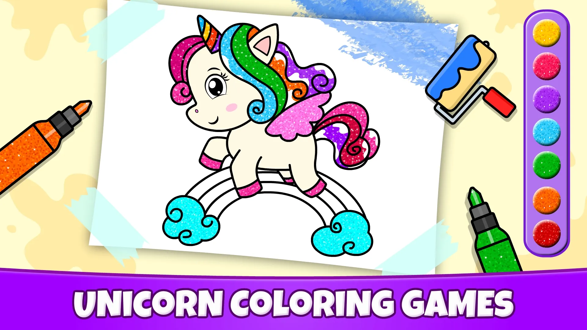 Unicorn Coloring Book & Games | Indus Appstore | Screenshot