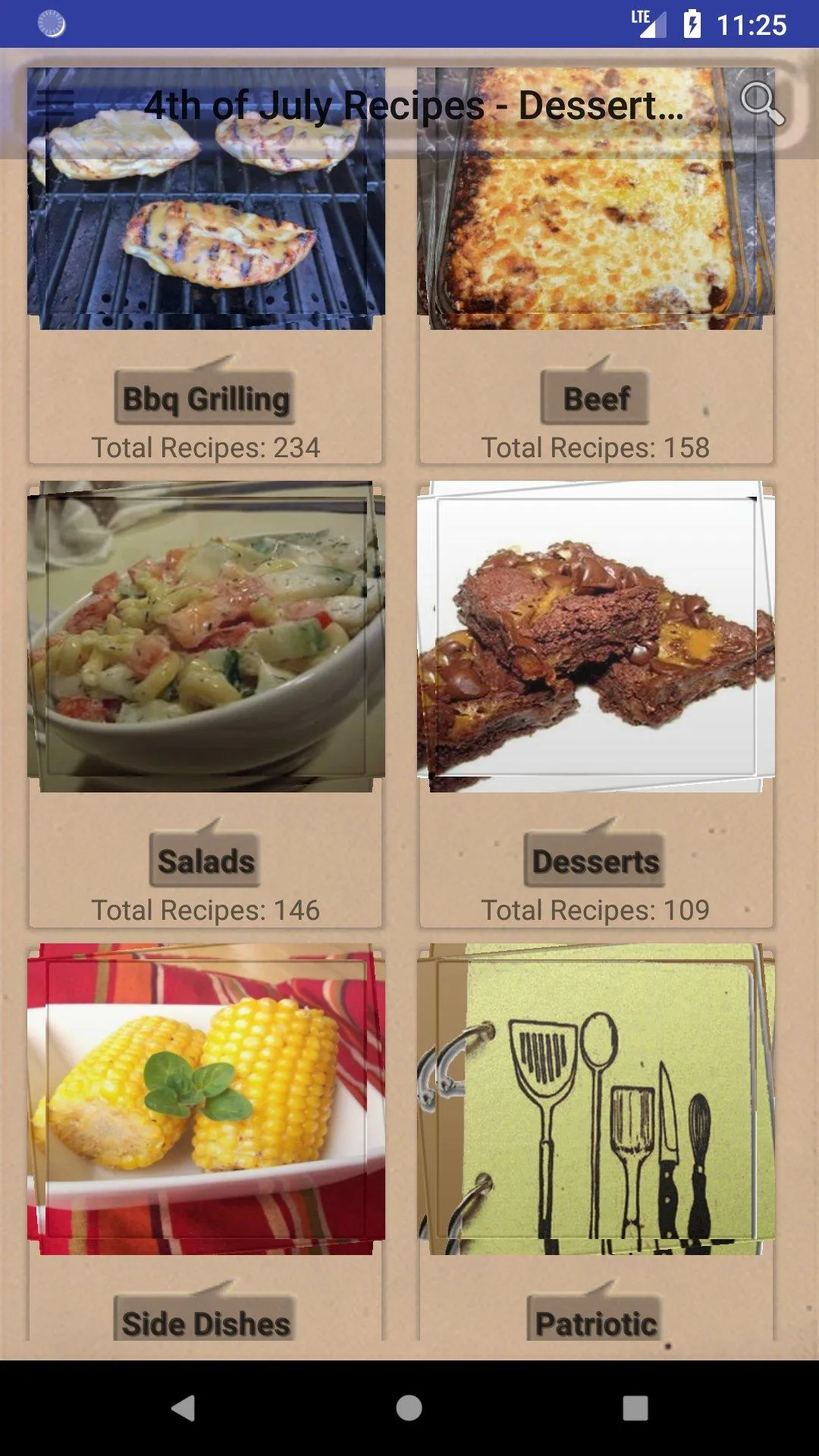 4th of July Recipes | Indus Appstore | Screenshot