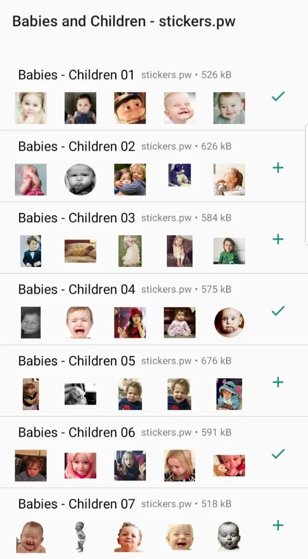 Stickers: Babies Children Cute | Indus Appstore | Screenshot