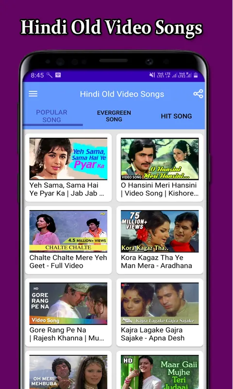 Hindi Old Video Songs | Indus Appstore | Screenshot