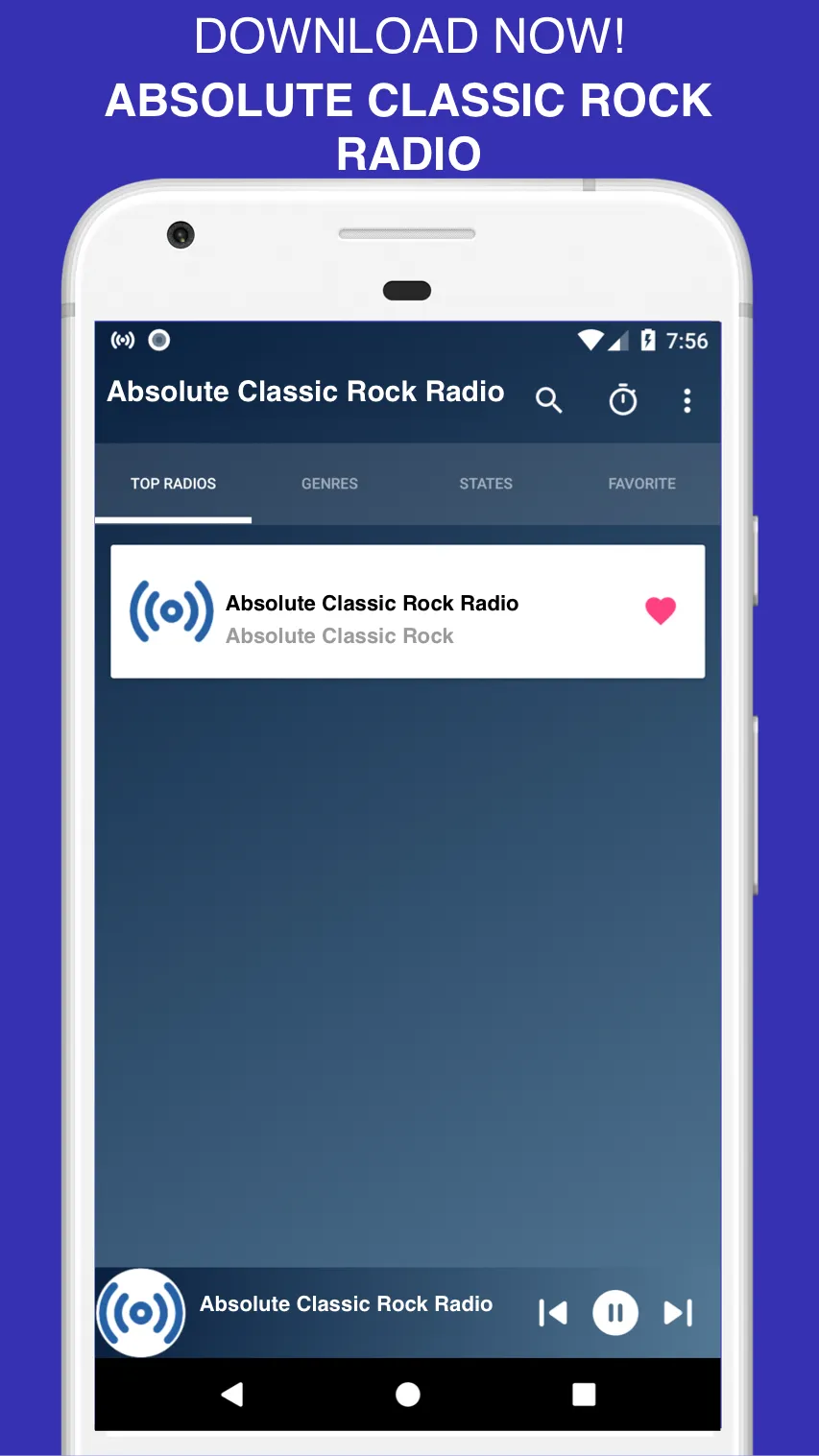 Absolute Classic Rock Radio | Indus Appstore | Screenshot