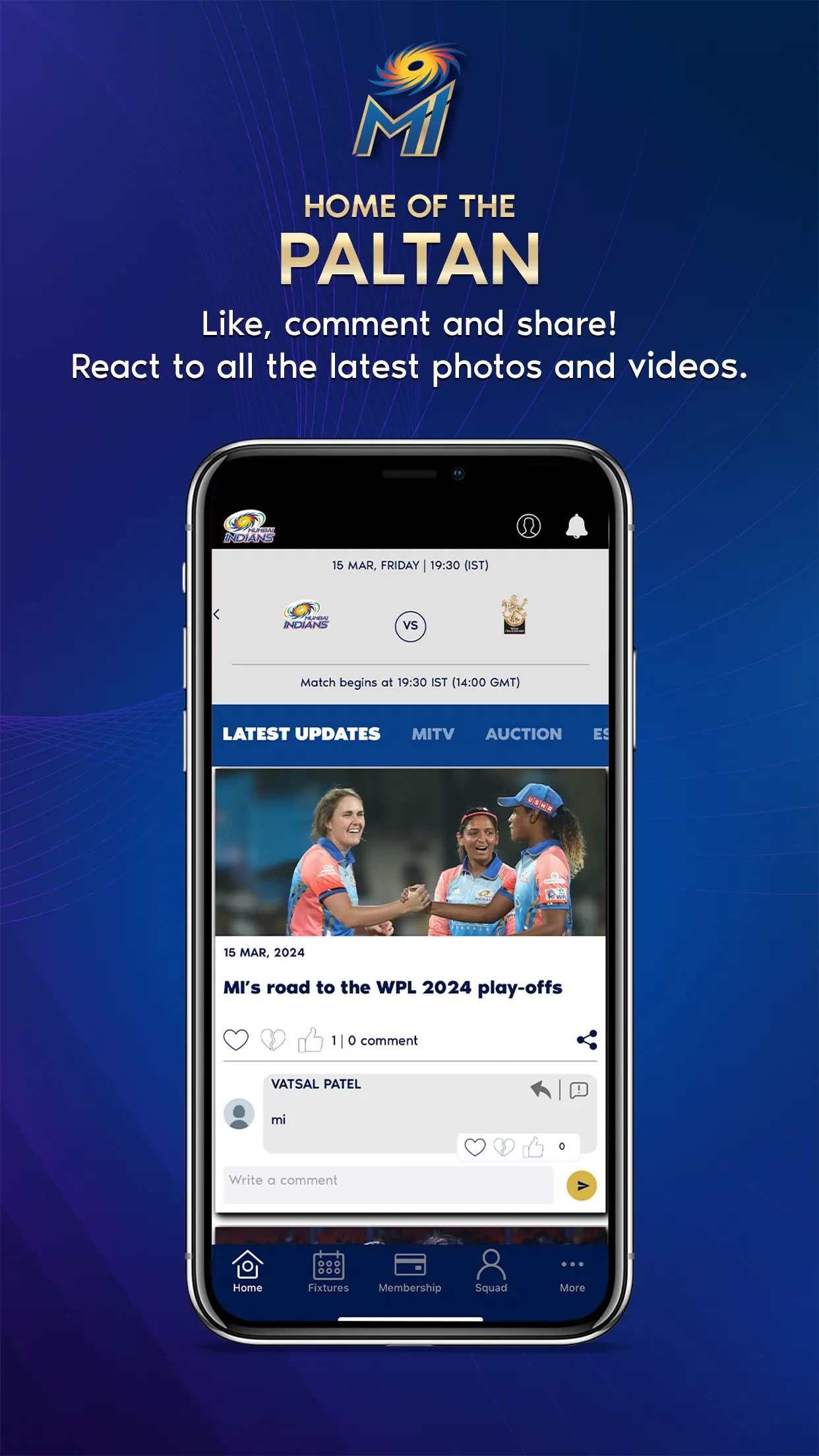 Mumbai Indians Official App | Indus Appstore | Screenshot