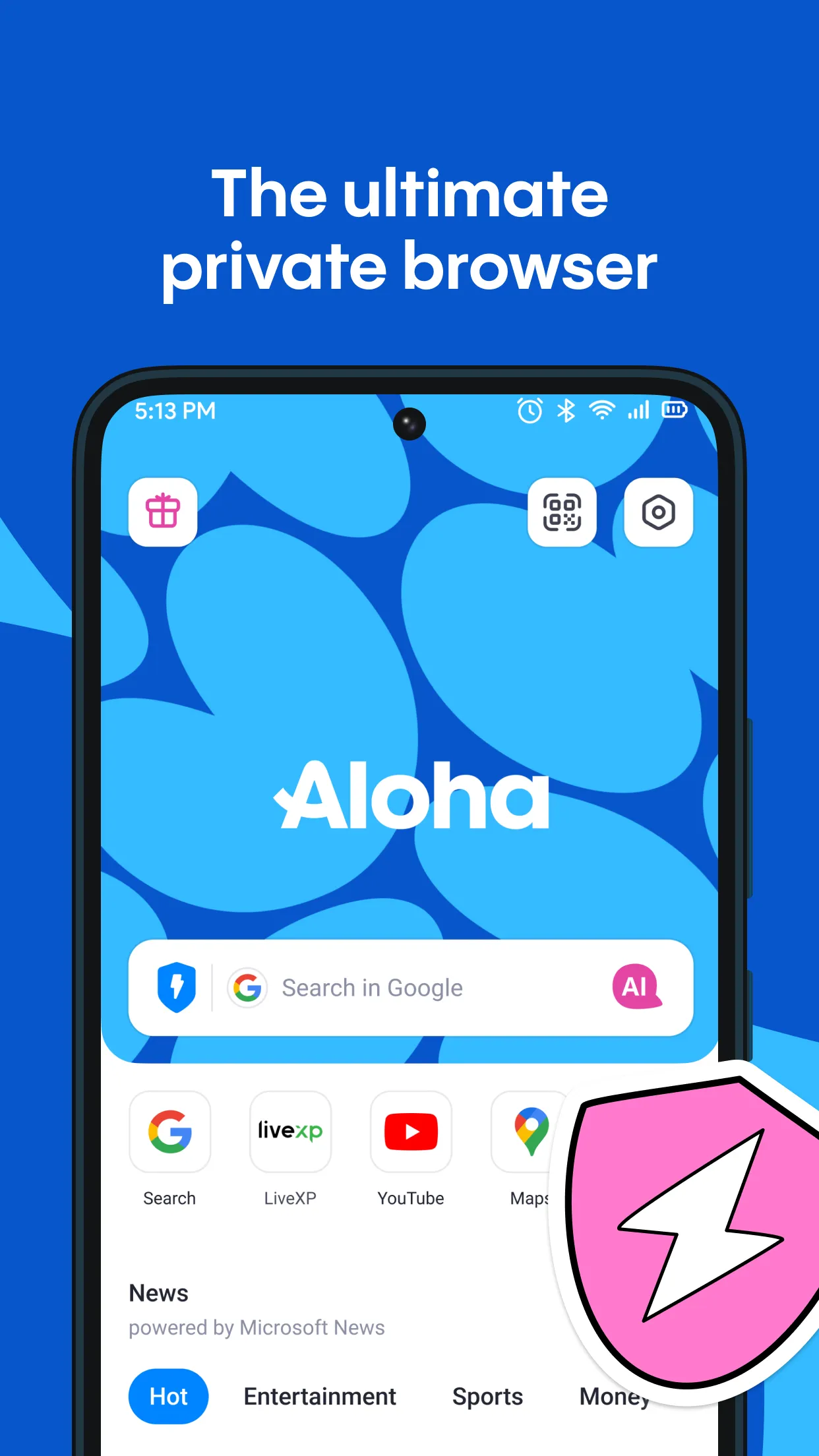 Aloha Private Browser - VPN | Indus Appstore | Screenshot